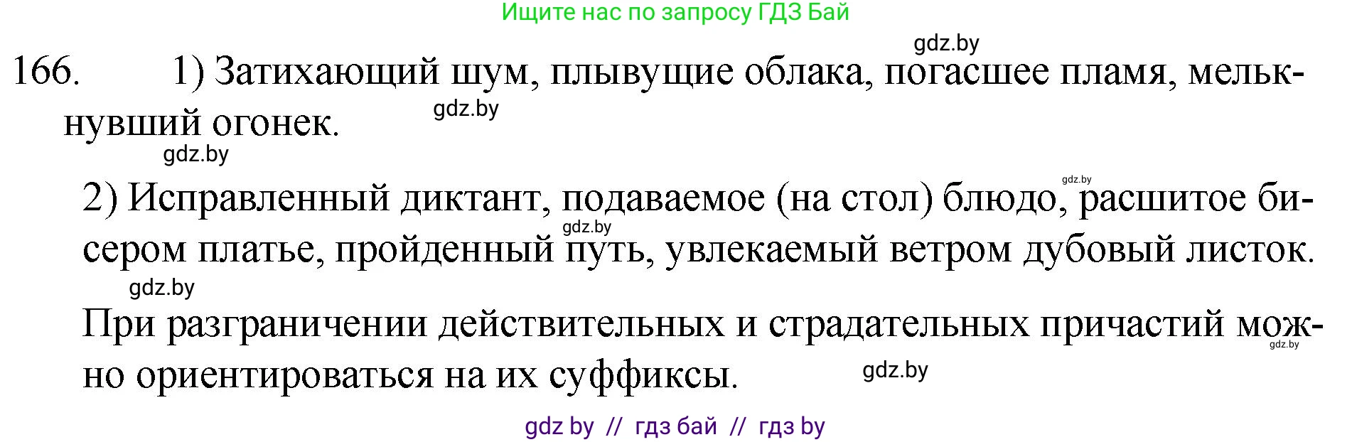 Русский язык, 7 класс Учебник, авторы: Волынец Татьяна Николаевна, Литвинко Франя Михайловна, Долбик Елена Евгеньевна, Таяновская И В, Винник И Р, издательство Национальный институт образования, Минск, 2020, бирюзового цвета, страница 84, номер 166, Решение