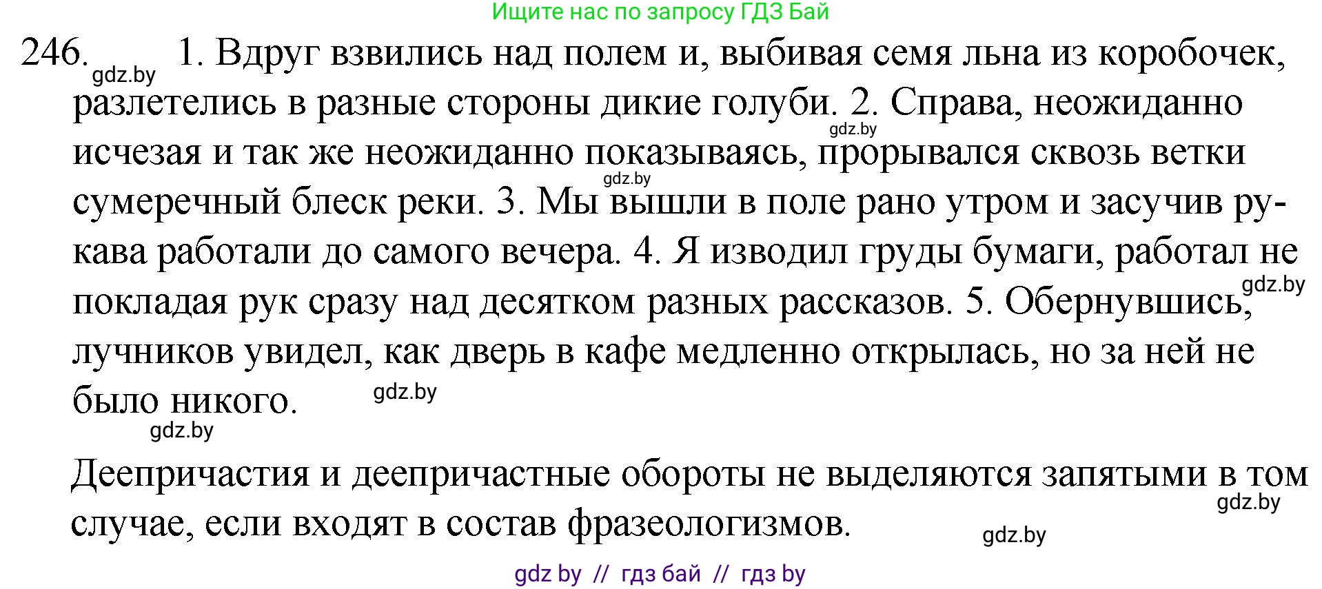 Русский язык, 7 класс Учебник, авторы: Волынец Татьяна Николаевна, Литвинко Франя Михайловна, Долбик Елена Евгеньевна, Таяновская И В, Винник И Р, издательство Национальный институт образования, Минск, 2020, бирюзового цвета, страница 121, номер 246, Решение
