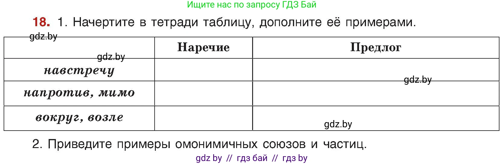 Русский язык, 8 класс Учебник, авторы: Мурина Лариса Александровна, Долбик Елена Евгеньевна, Леонович Валентина Леонидовна, Жадейко Жанна Фёдоровна, издательство Академия образования, Минск, 2024, страница 16, номер 18, Условие