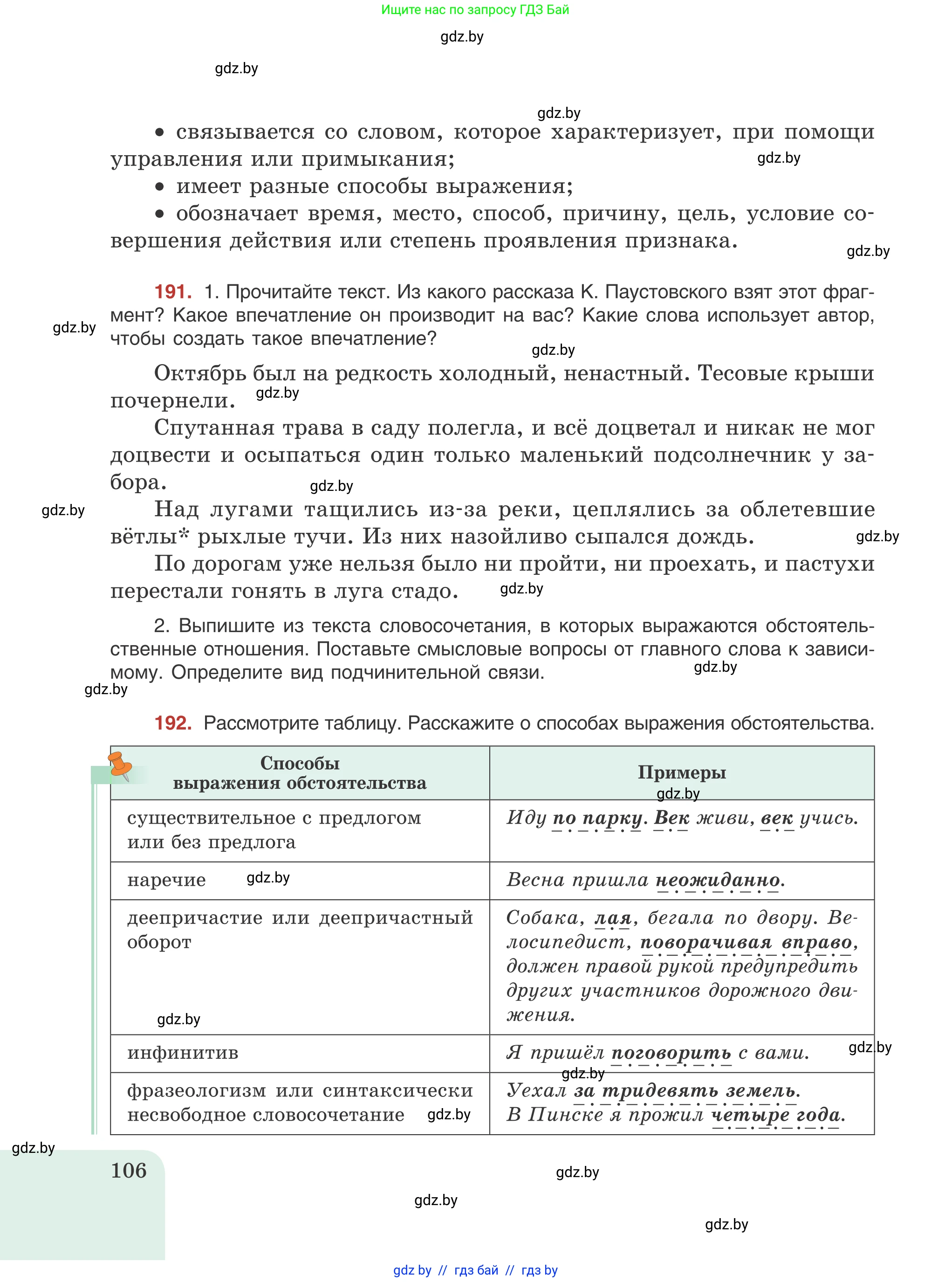Русский язык, 8 класс Учебник, авторы: Мурина Лариса Александровна, Долбик Елена Евгеньевна, Леонович Валентина Леонидовна, Жадейко Жанна Фёдоровна, издательство Академия образования, Минск, 2024, страница 106