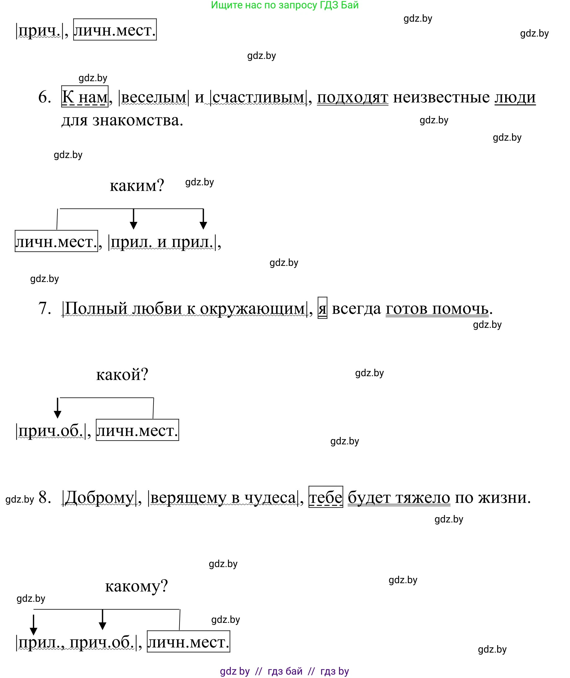 Русский язык, 8 класс Учебник, авторы: Мурина Лариса Александровна, Долбик Елена Евгеньевна, Леонович Валентина Леонидовна, Жадейко Жанна Фёдоровна, издательство Академия образования, Минск, 2024, страница 171, номер 313, Решение (продолжение 2)