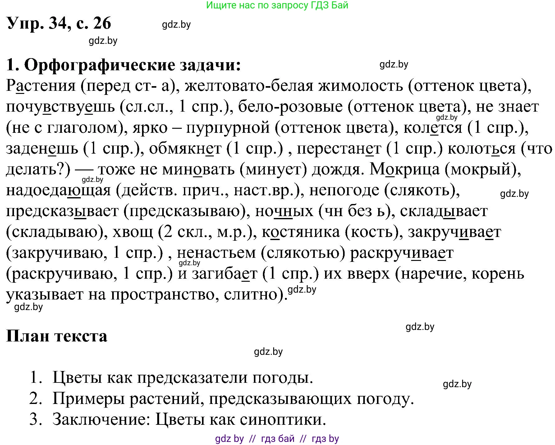 Русский язык, 8 класс Учебник, авторы: Мурина Лариса Александровна, Долбик Елена Евгеньевна, Леонович Валентина Леонидовна, Жадейко Жанна Фёдоровна, издательство Академия образования, Минск, 2024, страница 25, номер 34, Решение