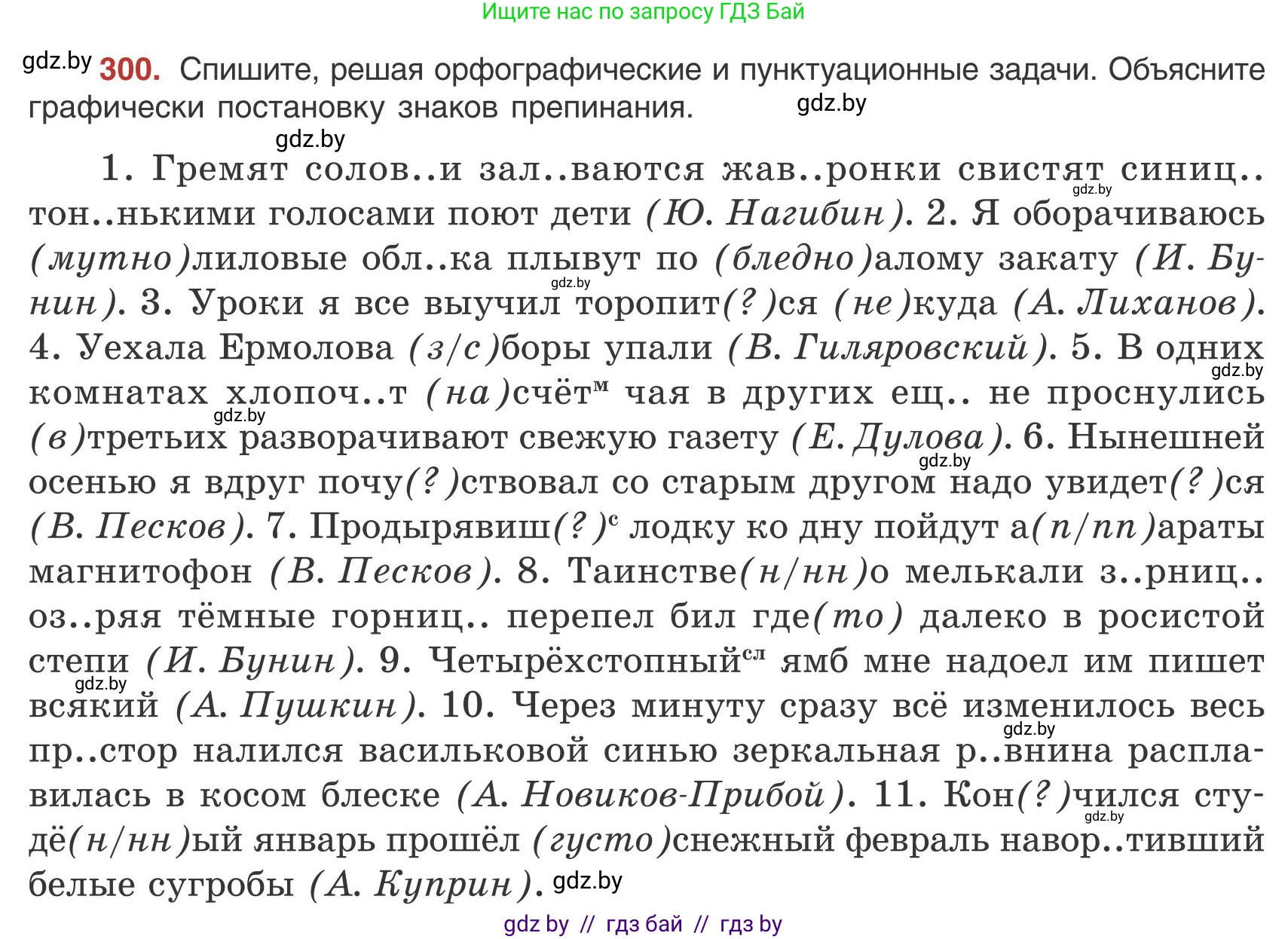 Русский язык, 9 класс Учебник, авторы: Мурина Лариса Александровна, Литвинко Франя Михайловна, Долбик Елена Евгеньевна, Пипченко Н М, Германович С Ф, Таяновская И В, издательство Академия образования, Минск, 2025, страница 171, номер 300, Условие 2025