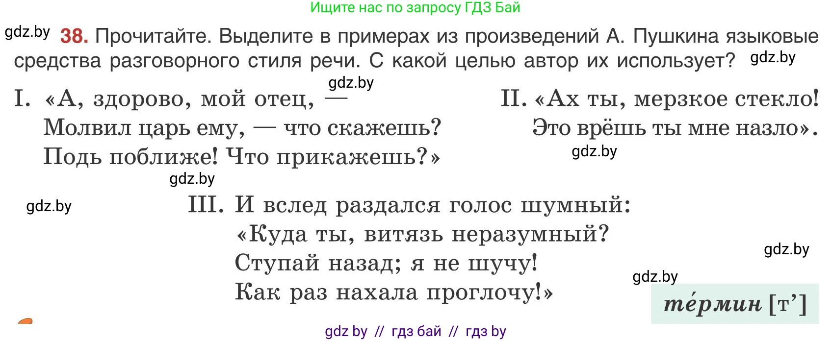 Русский язык, 9 класс Учебник, авторы: Мурина Лариса Александровна, Литвинко Франя Михайловна, Долбик Елена Евгеньевна, Пипченко Н М, Германович С Ф, Таяновская И В, издательство Академия образования, Минск, 2025, страница 30, номер 38, Условие 2025