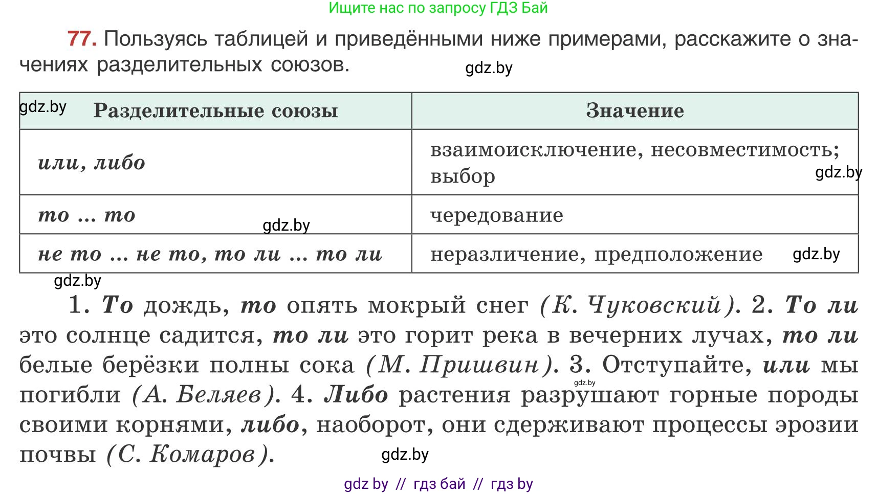 Русский язык, 9 класс Учебник, авторы: Мурина Лариса Александровна, Литвинко Франя Михайловна, Долбик Елена Евгеньевна, Пипченко Н М, Германович С Ф, Таяновская И В, издательство Академия образования, Минск, 2025, страница 51, номер 77, Условие 2025
