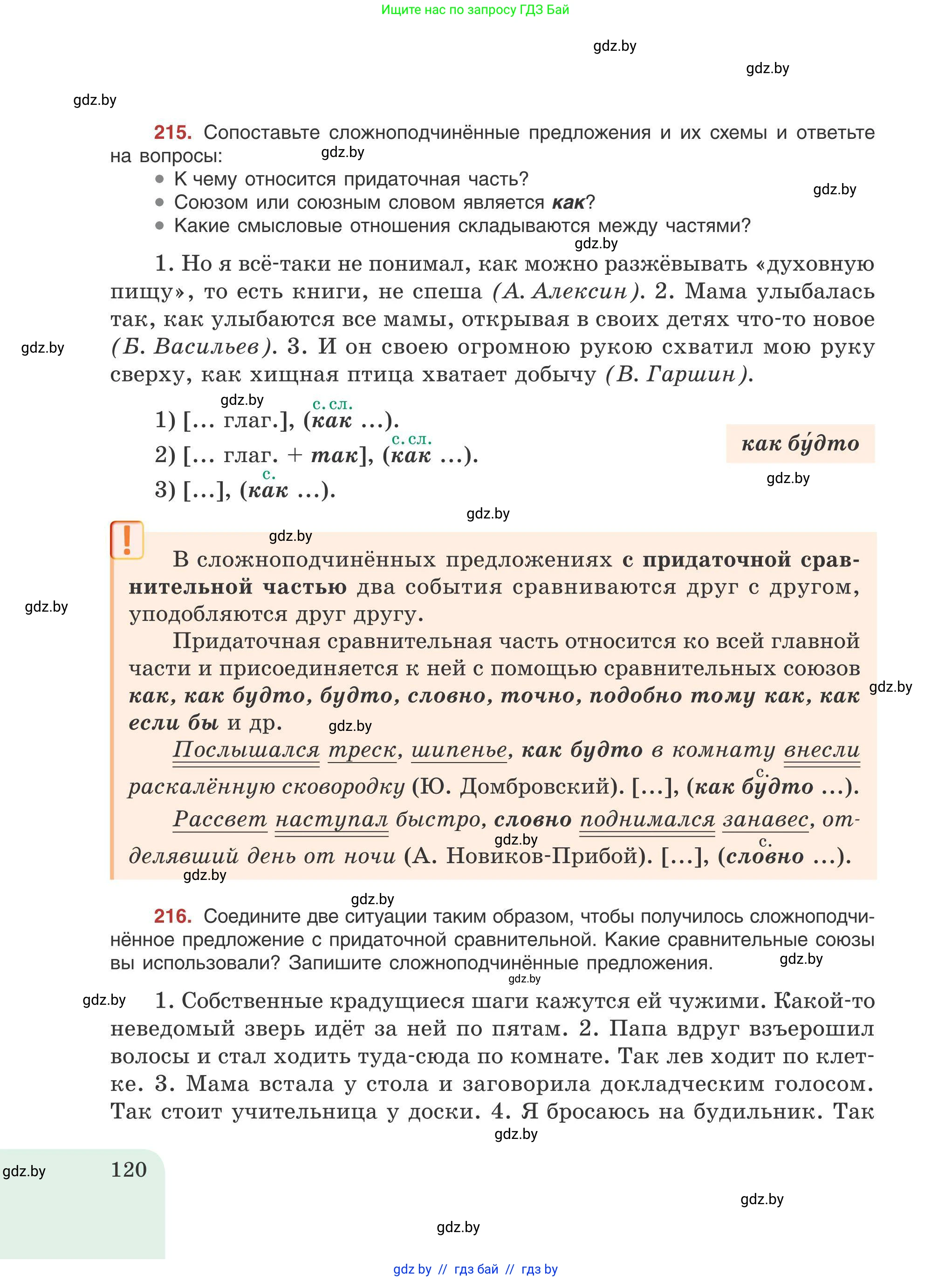 Русский язык, 9 класс Учебник, авторы: Мурина Лариса Александровна, Литвинко Франя Михайловна, Долбик Елена Евгеньевна, Пипченко Н М, Германович С Ф, Таяновская И В, издательство Академия образования, Минск, 2025, страница 120