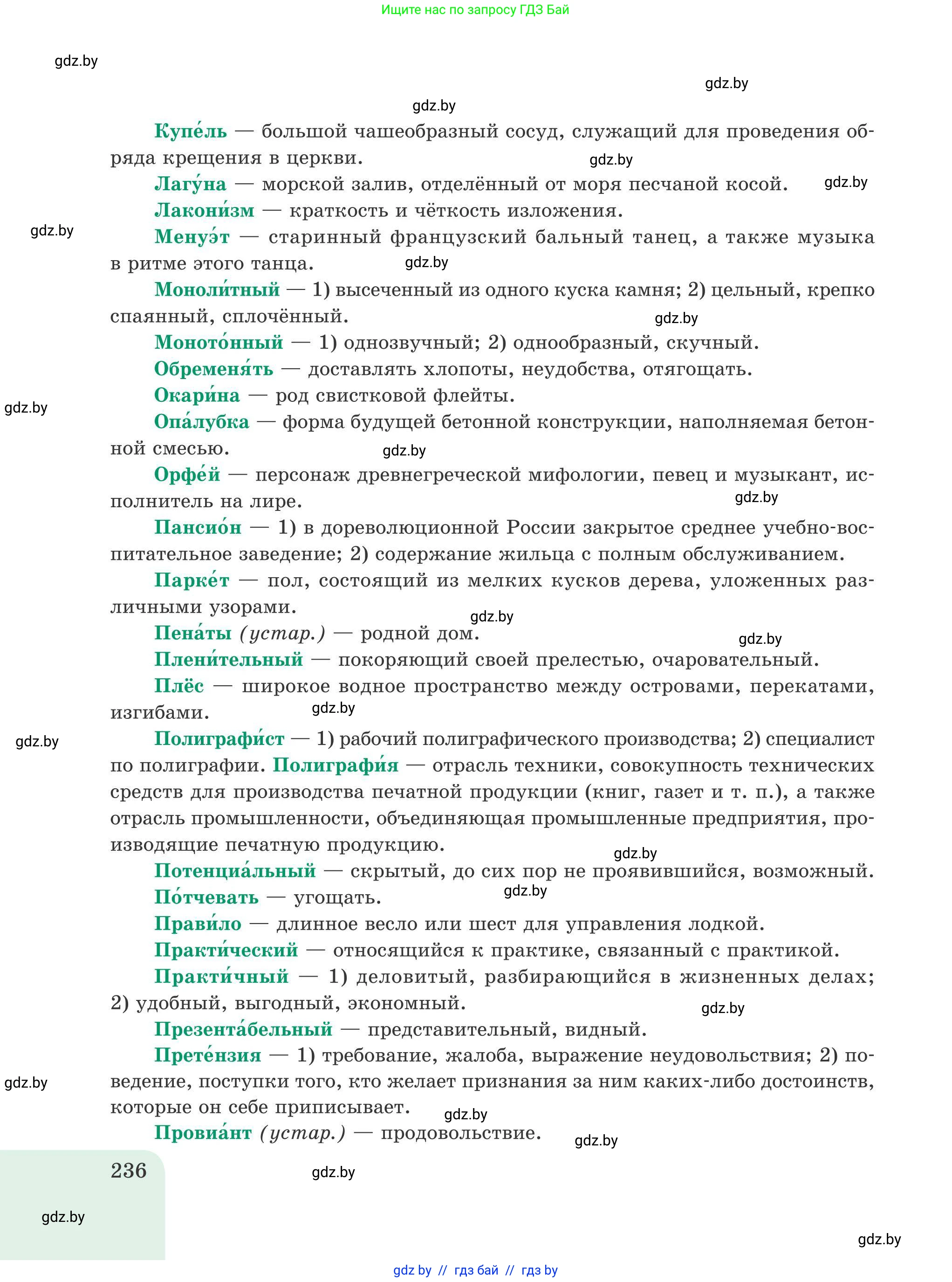 Русский язык, 9 класс Учебник, авторы: Мурина Лариса Александровна, Литвинко Франя Михайловна, Долбик Елена Евгеньевна, Пипченко Н М, Германович С Ф, Таяновская И В, издательство Академия образования, Минск, 2025, страница 236