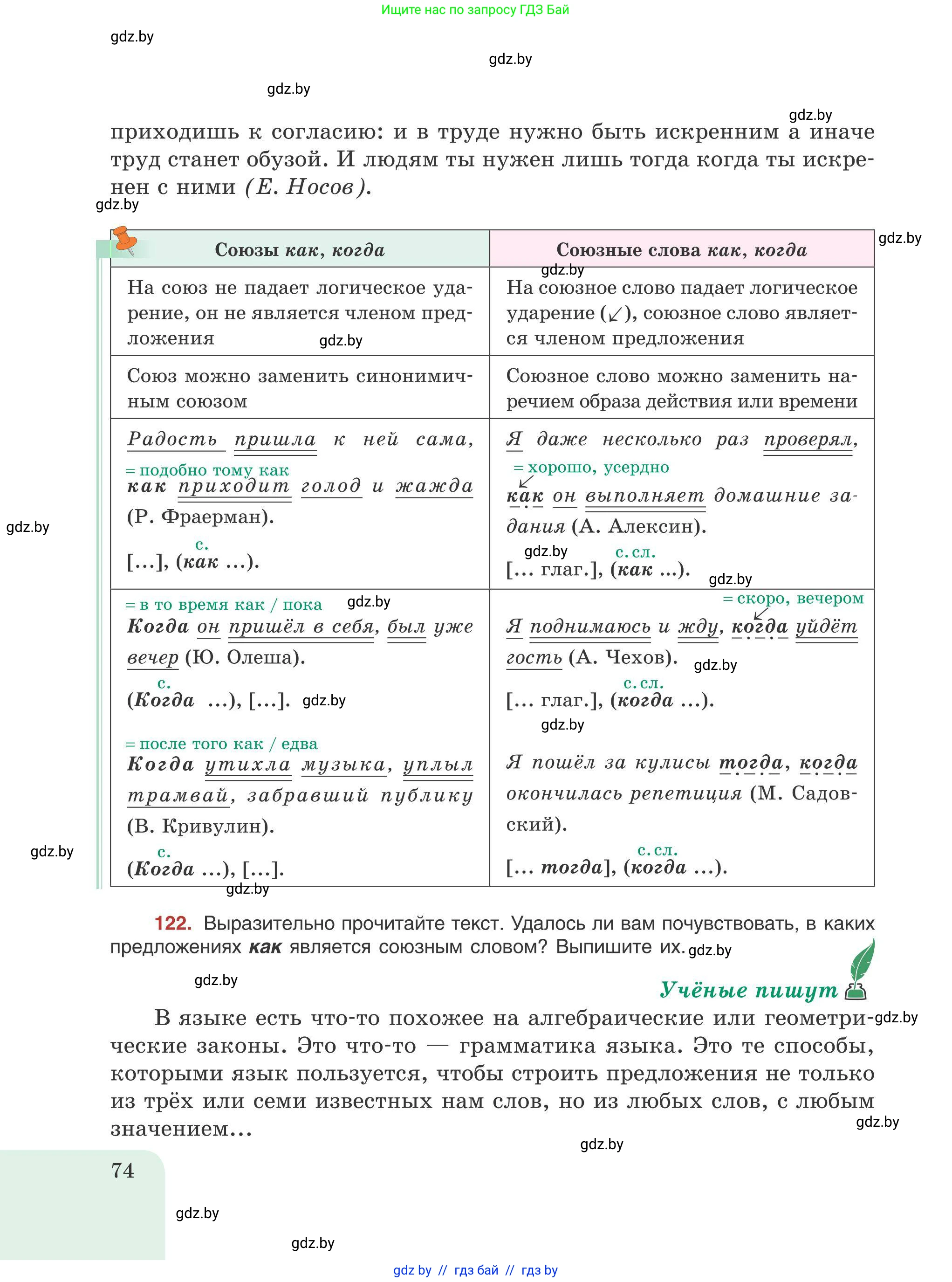 Русский язык, 9 класс Учебник, авторы: Мурина Лариса Александровна, Литвинко Франя Михайловна, Долбик Елена Евгеньевна, Пипченко Н М, Германович С Ф, Таяновская И В, издательство Академия образования, Минск, 2025, страница 74
