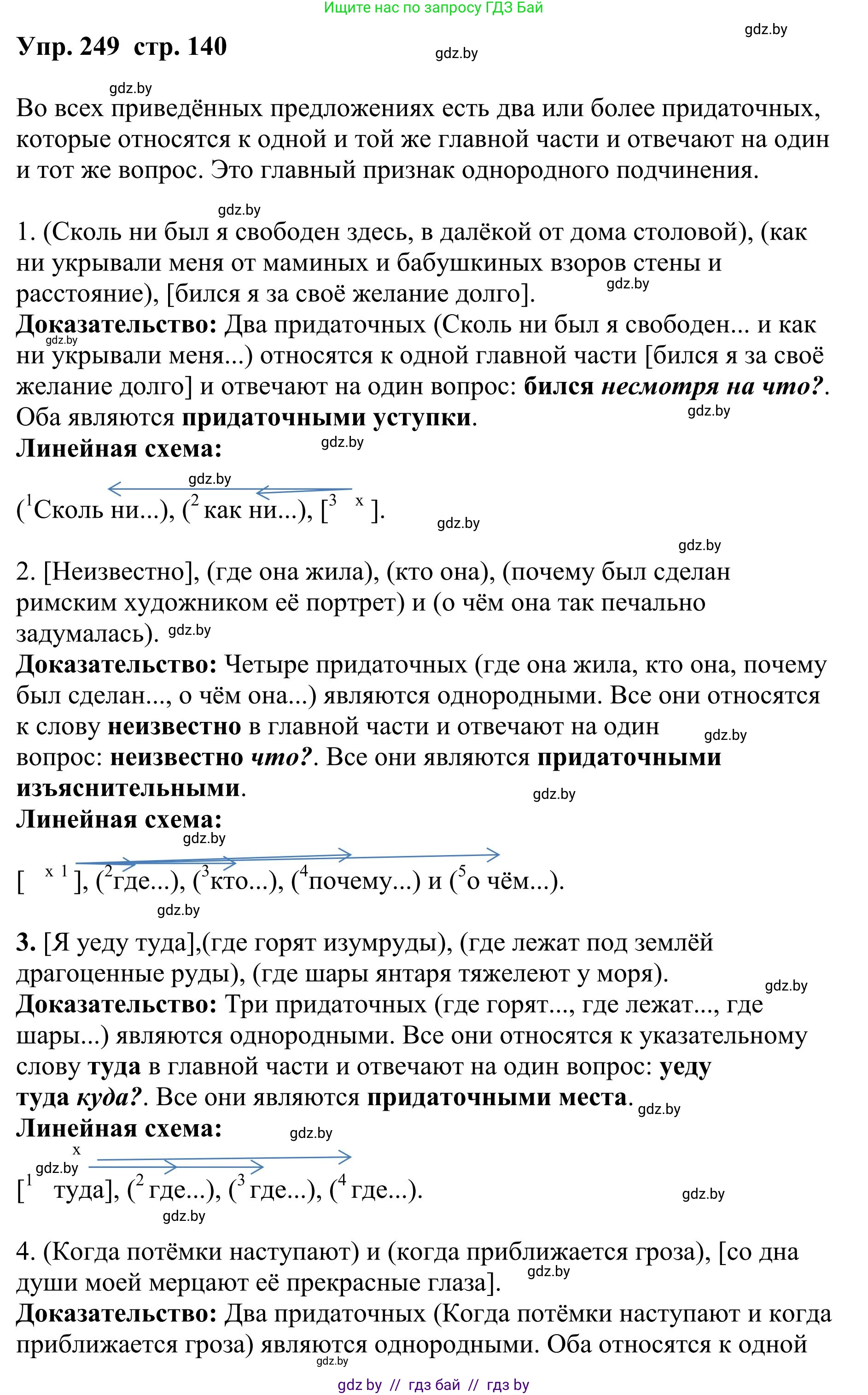 Русский язык, 9 класс Учебник, авторы: Мурина Лариса Александровна, Литвинко Франя Михайловна, Долбик Елена Евгеньевна, Пипченко Н М, Германович С Ф, Таяновская И В, издательство Академия образования, Минск, 2025, страница 140, номер 249, Решение 2025