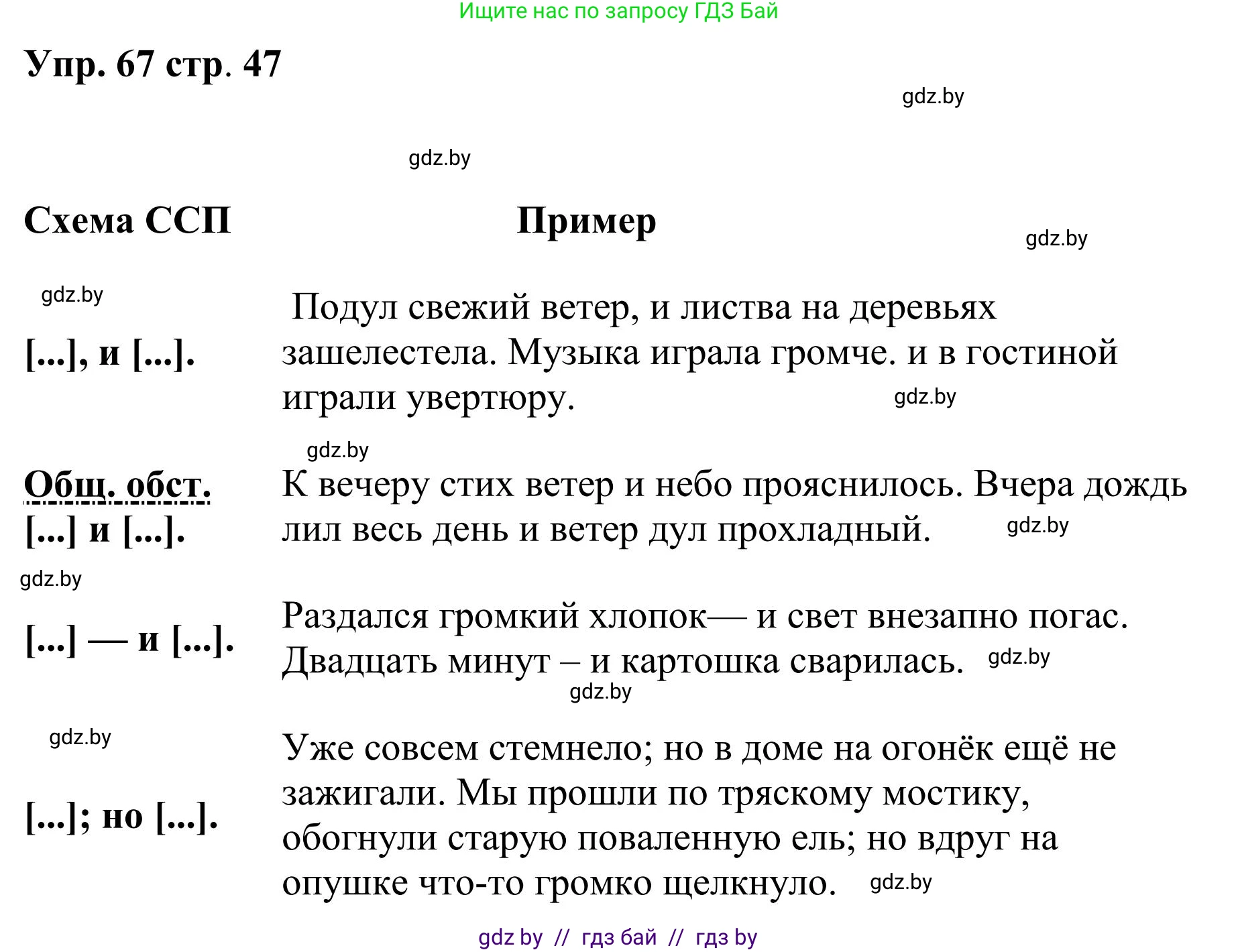 Русский язык, 9 класс Учебник, авторы: Мурина Лариса Александровна, Литвинко Франя Михайловна, Долбик Елена Евгеньевна, Пипченко Н М, Германович С Ф, Таяновская И В, издательство Академия образования, Минск, 2025, страница 47, номер 67, Решение 2025