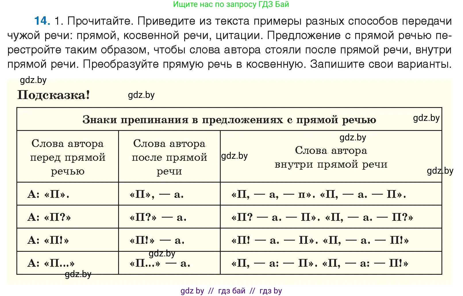Русский язык, 10 класс Учебник, авторы: Леонович Валентина Леонидовна, Саникович Валентина Александровна, Литвинко Франя Михайловна, Волынец Татьяна Николаевна, Долбик Елена Евгеньевна, Малецкая М И, Мурина Лариса Александровна, Таяновская И В, издательство Национальный институт образования, Минск, 2020, страница 11, номер 14, Условие