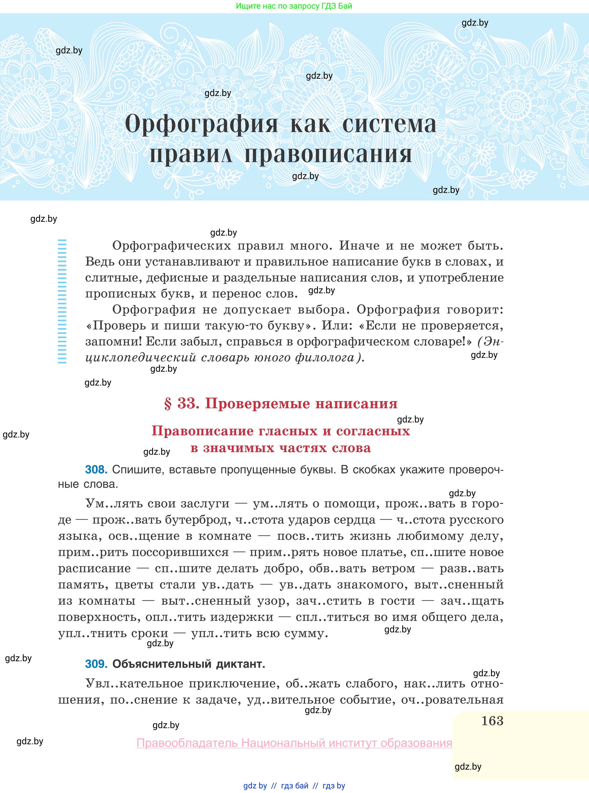 Русский язык, 10 класс Учебник, авторы: Леонович Валентина Леонидовна, Саникович Валентина Александровна, Литвинко Франя Михайловна, Волынец Татьяна Николаевна, Долбик Елена Евгеньевна, Малецкая М И, Мурина Лариса Александровна, Таяновская И В, издательство Национальный институт образования, Минск, 2020, страница 163