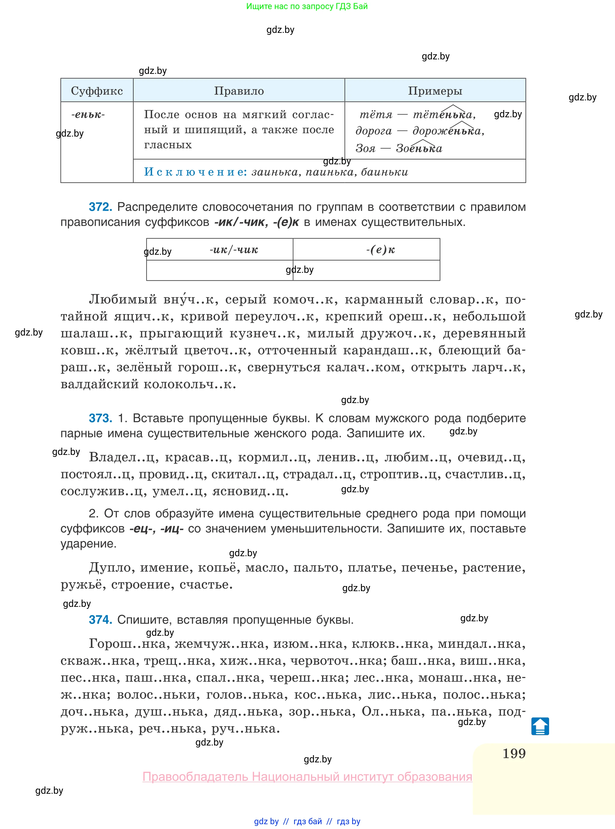 Русский язык, 10 класс Учебник, авторы: Леонович Валентина Леонидовна, Саникович Валентина Александровна, Литвинко Франя Михайловна, Волынец Татьяна Николаевна, Долбик Елена Евгеньевна, Малецкая М И, Мурина Лариса Александровна, Таяновская И В, издательство Национальный институт образования, Минск, 2020, страница 199