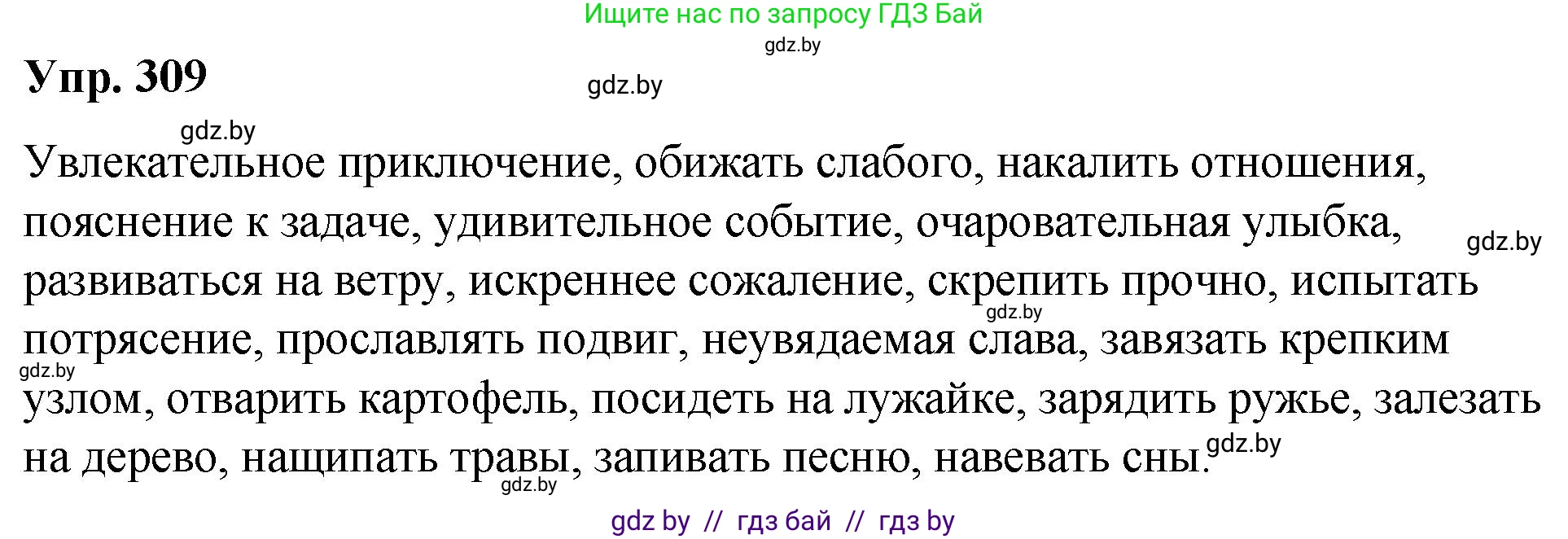 Русский язык, 10 класс Учебник, авторы: Леонович Валентина Леонидовна, Саникович Валентина Александровна, Литвинко Франя Михайловна, Волынец Татьяна Николаевна, Долбик Елена Евгеньевна, Малецкая М И, Мурина Лариса Александровна, Таяновская И В, издательство Национальный институт образования, Минск, 2020, страница 163, номер 309, Решение