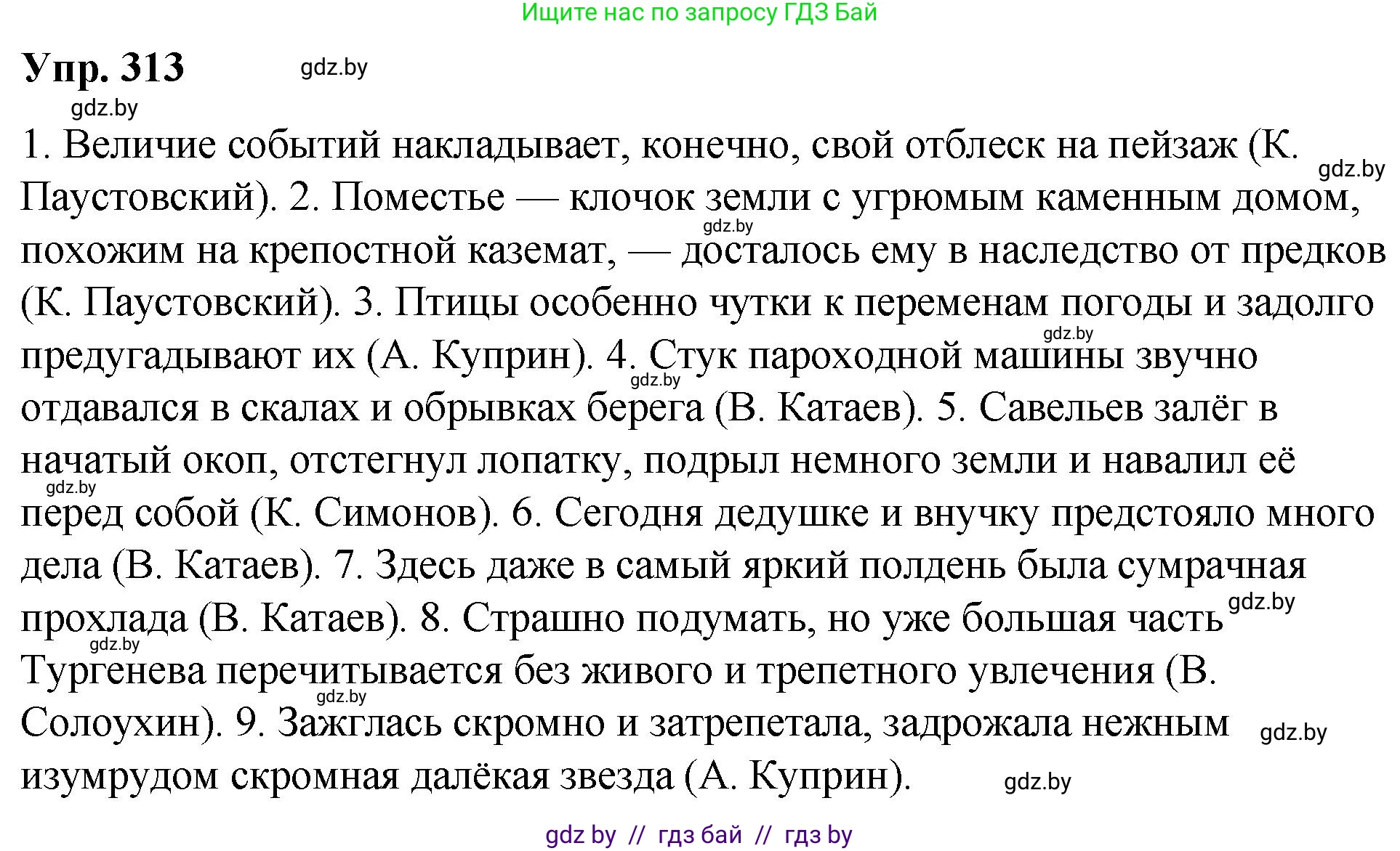 Русский язык, 10 класс Учебник, авторы: Леонович Валентина Леонидовна, Саникович Валентина Александровна, Литвинко Франя Михайловна, Волынец Татьяна Николаевна, Долбик Елена Евгеньевна, Малецкая М И, Мурина Лариса Александровна, Таяновская И В, издательство Национальный институт образования, Минск, 2020, страница 165, номер 313, Решение