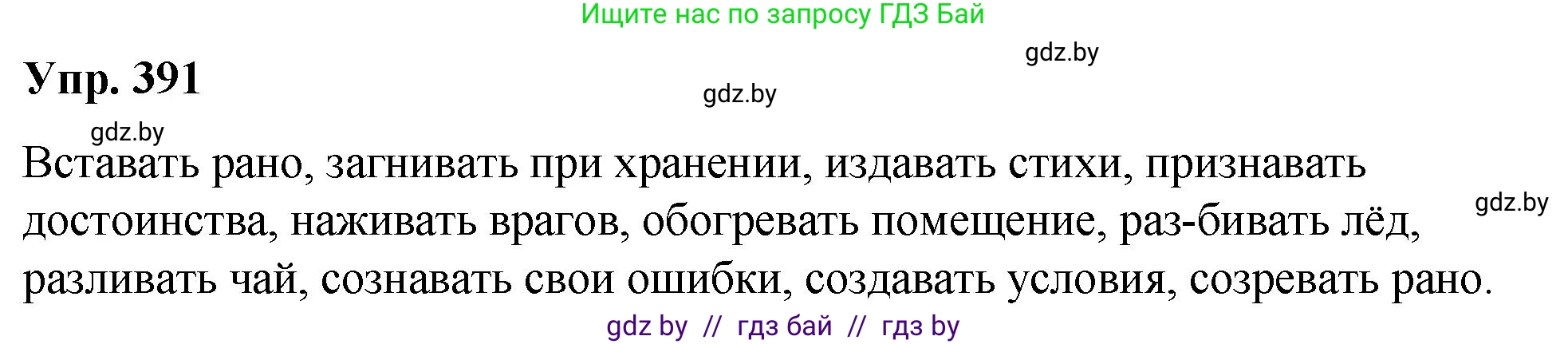 Русский язык, 10 класс Учебник, авторы: Леонович Валентина Леонидовна, Саникович Валентина Александровна, Литвинко Франя Михайловна, Волынец Татьяна Николаевна, Долбик Елена Евгеньевна, Малецкая М И, Мурина Лариса Александровна, Таяновская И В, издательство Национальный институт образования, Минск, 2020, страница 207, номер 391, Решение