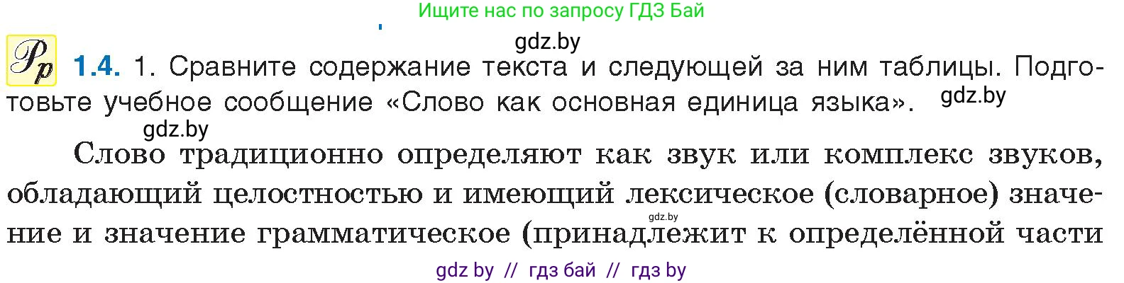 Русский язык, 11 класс Учебник, авторы: Долбик Елена Евгеньевна, Литвинко Франя Михайловна, Мурина Лариса Александровна, Шиманович Т В, Таяновская И В, Орловская О Я, издательство Национальный институт образования, Минск, 2021, страница 5, номер 1.4, Условие