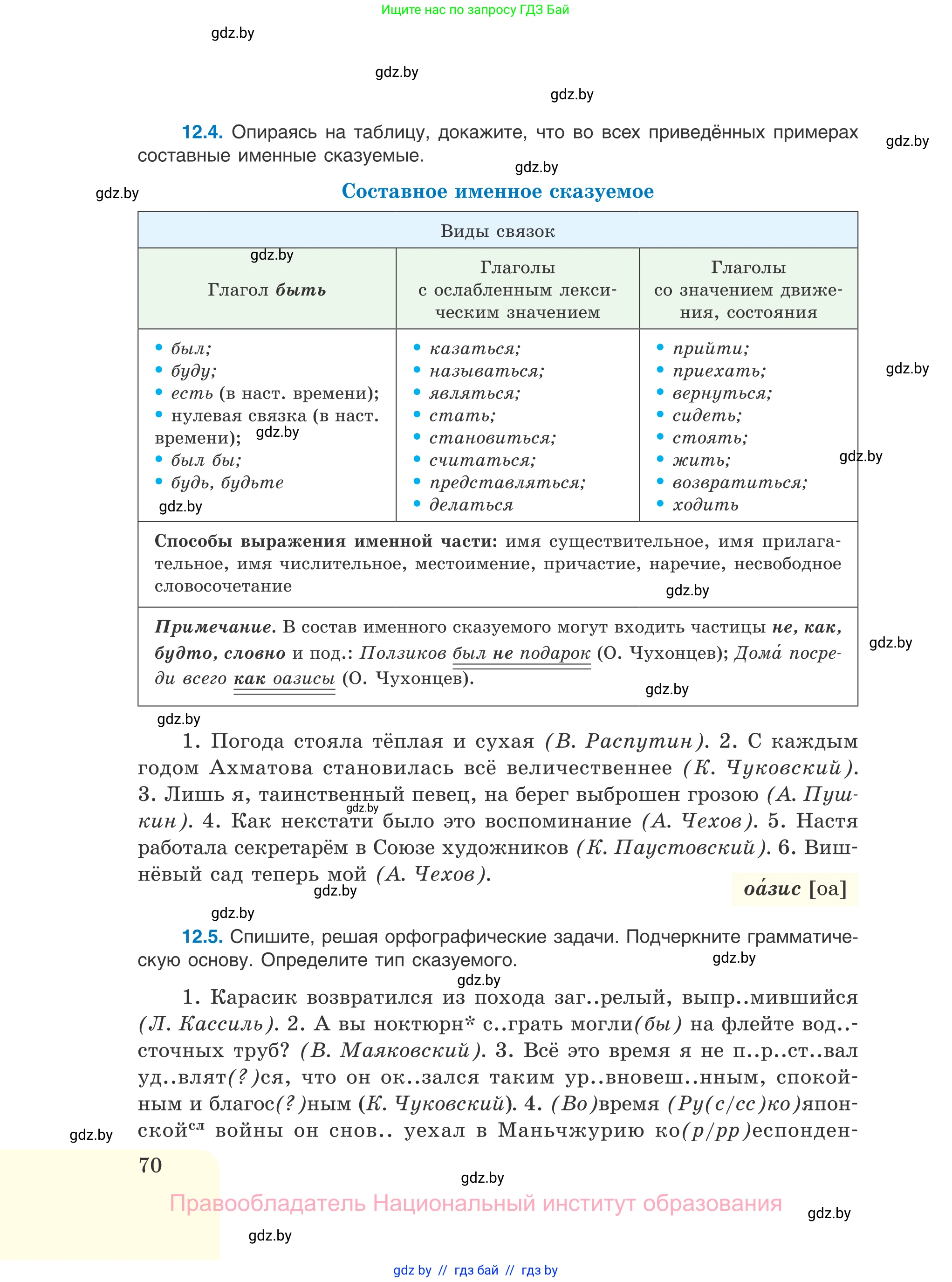 Русский язык, 11 класс Учебник, авторы: Долбик Елена Евгеньевна, Литвинко Франя Михайловна, Мурина Лариса Александровна, Шиманович Т В, Таяновская И В, Орловская О Я, издательство Национальный институт образования, Минск, 2021, страница 70