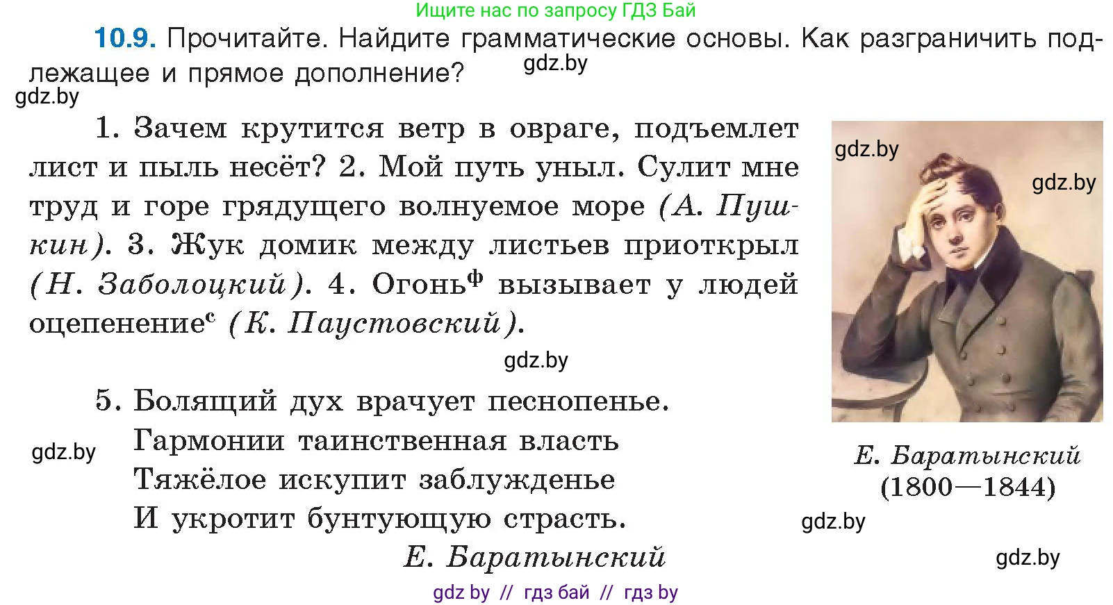 Русский язык, 11 класс Учебник, авторы: Долбик Елена Евгеньевна, Литвинко Франя Михайловна, Мурина Лариса Александровна, Шиманович Т В, Таяновская И В, Орловская О Я, издательство Национальный институт образования, Минск, 2021, страница 63, номер 10.9, Условие