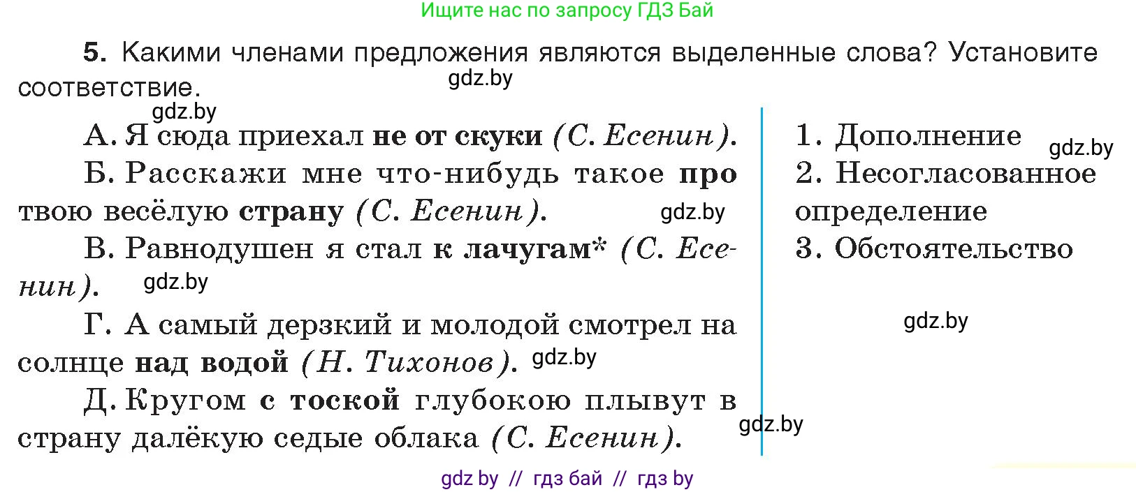 Русский язык, 11 класс Учебник, авторы: Долбик Елена Евгеньевна, Литвинко Франя Михайловна, Мурина Лариса Александровна, Шиманович Т В, Таяновская И В, Орловская О Я, издательство Национальный институт образования, Минск, 2021, страница 251, номер 5, Условие