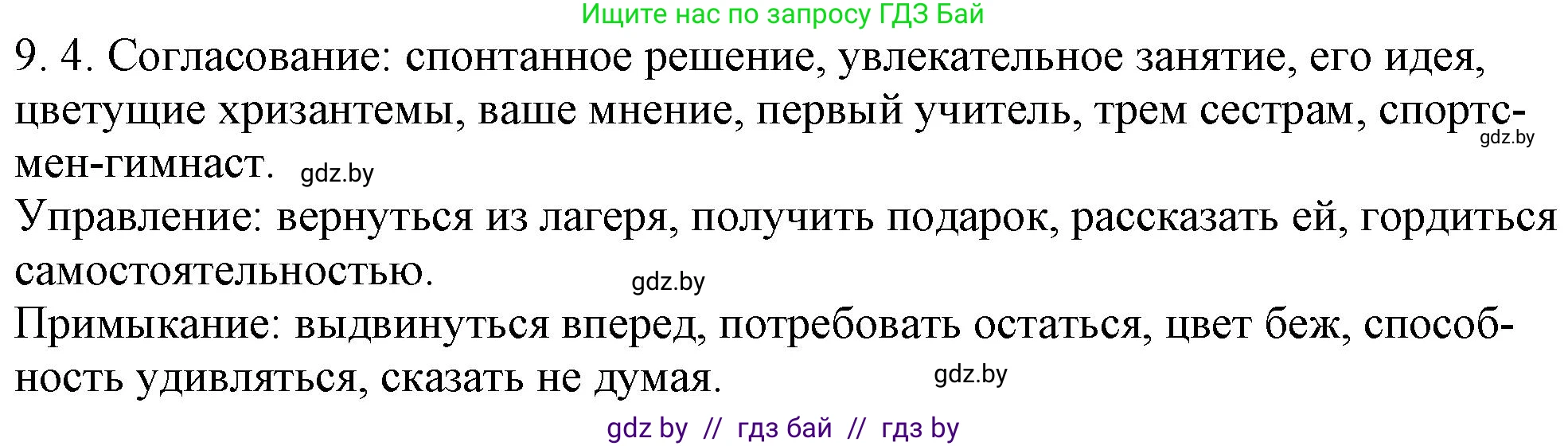 Русский язык, 11 класс Учебник, авторы: Долбик Елена Евгеньевна, Литвинко Франя Михайловна, Мурина Лариса Александровна, Шиманович Т В, Таяновская И В, Орловская О Я, издательство Национальный институт образования, Минск, 2021, страница 53, номер 9.4, Решение