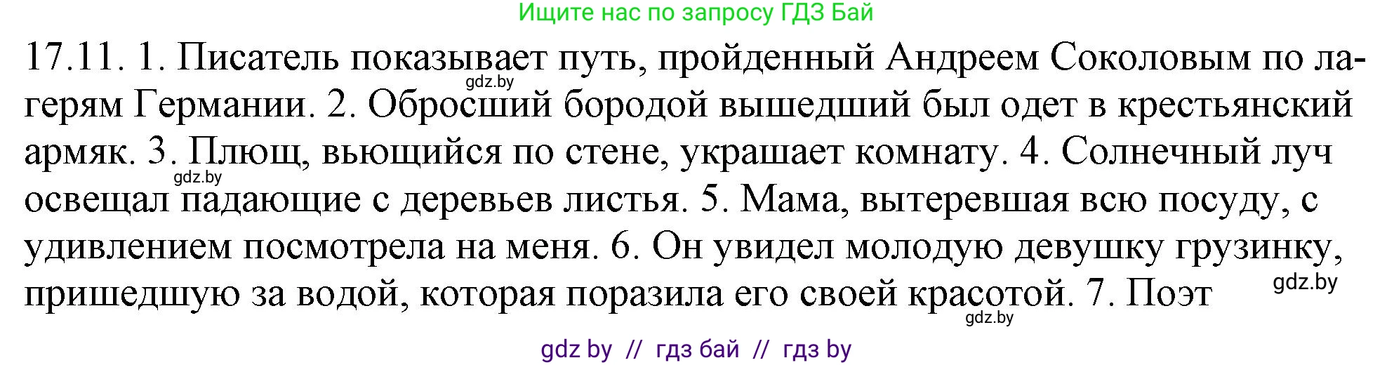 Русский язык, 11 класс Учебник, авторы: Долбик Елена Евгеньевна, Литвинко Франя Михайловна, Мурина Лариса Александровна, Шиманович Т В, Таяновская И В, Орловская О Я, издательство Национальный институт образования, Минск, 2021, страница 109, номер 17.11, Решение