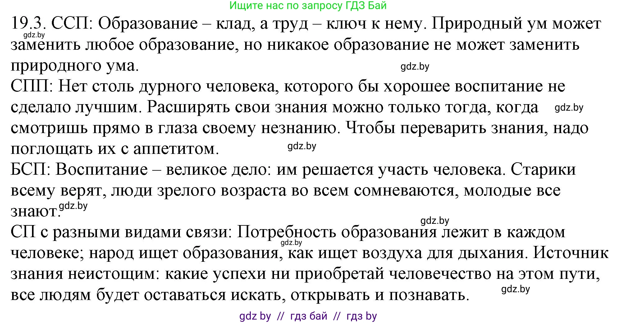 Русский язык, 11 класс Учебник, авторы: Долбик Елена Евгеньевна, Литвинко Франя Михайловна, Мурина Лариса Александровна, Шиманович Т В, Таяновская И В, Орловская О Я, издательство Национальный институт образования, Минск, 2021, страница 127, номер 19.3, Решение