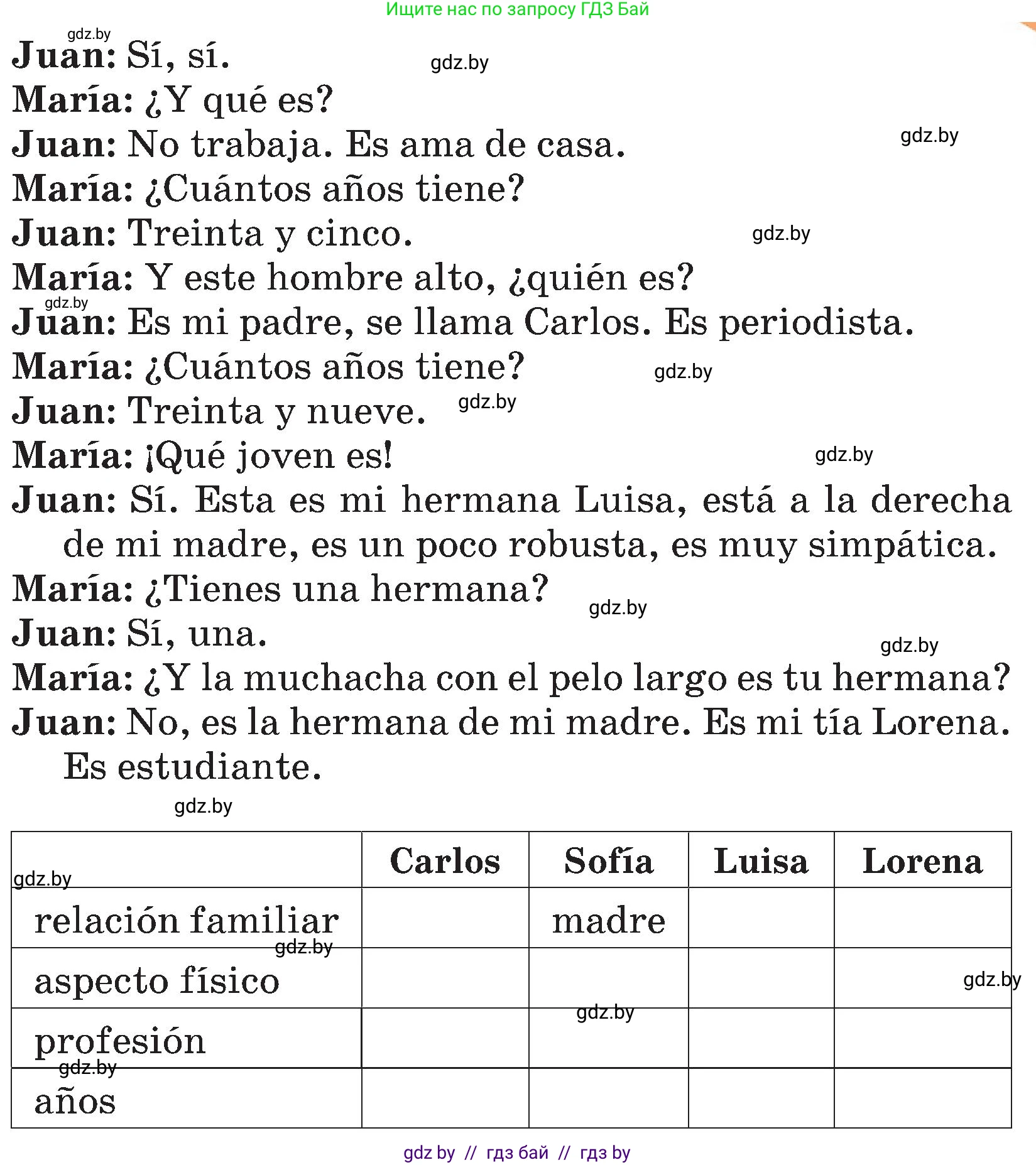 Испанский язык, 4 класс Учебник, авторы: Гриневич Елена Карловна, Бахар Лариса Николаевна, издательство Вышэйшая школа, Минск, 2019, красного цвета, Часть 1, страница 32, номер 2, Условие (продолжение 2)