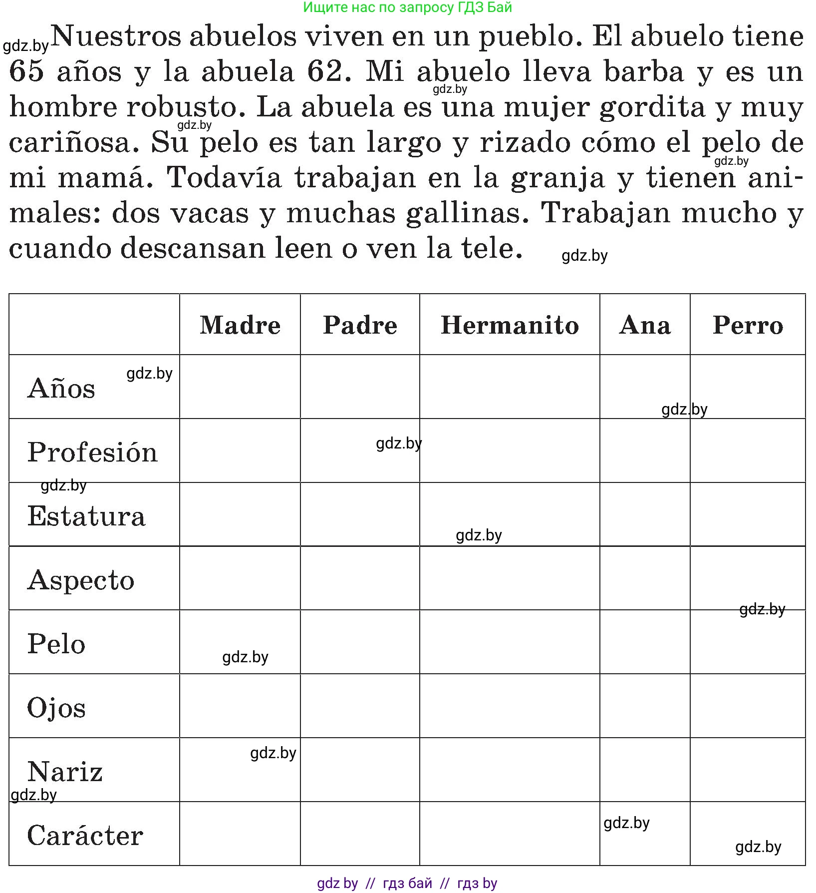 Испанский язык, 4 класс Учебник, авторы: Гриневич Елена Карловна, Бахар Лариса Николаевна, издательство Вышэйшая школа, Минск, 2019, красного цвета, Часть 1, страница 58, номер 22, Условие (продолжение 2)