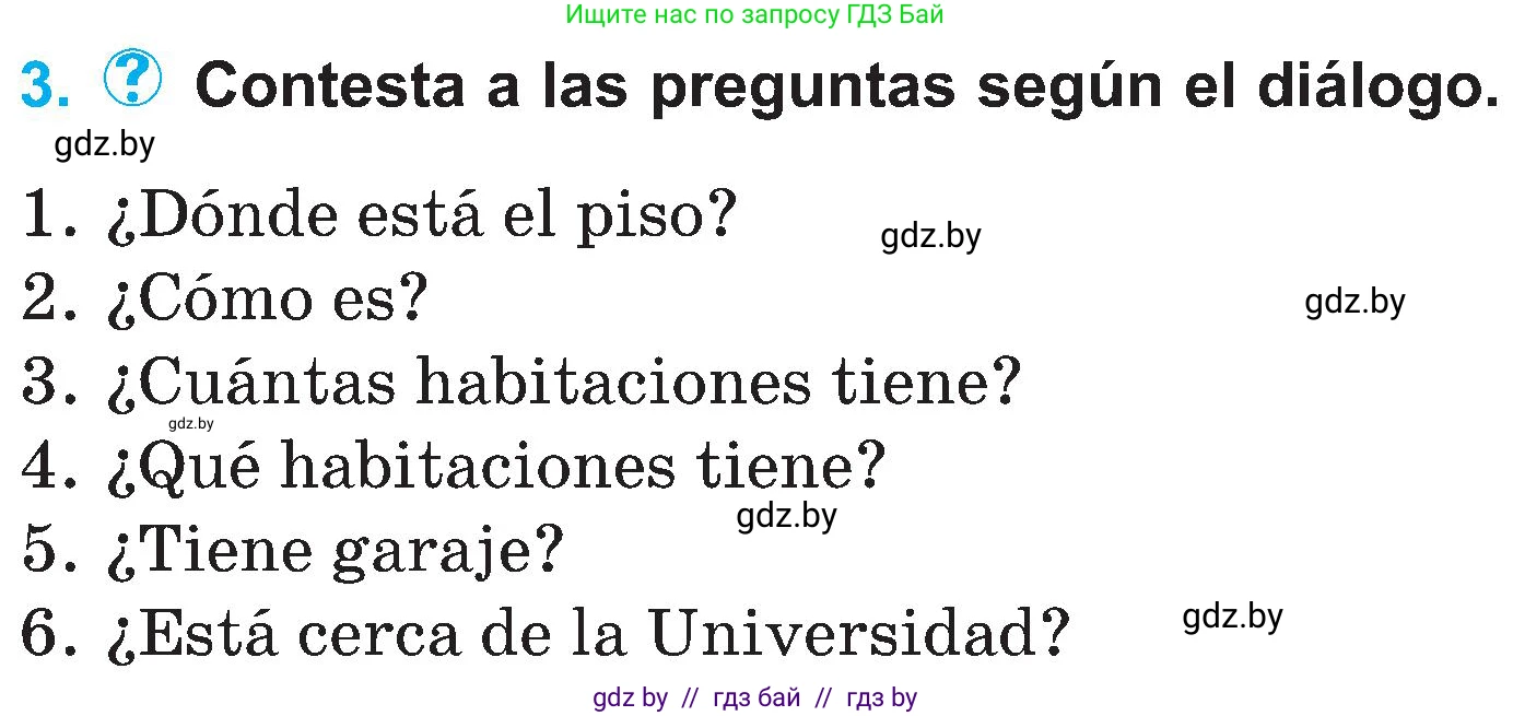 Испанский язык, 4 класс Учебник, авторы: Гриневич Елена Карловна, Бахар Лариса Николаевна, издательство Вышэйшая школа, Минск, 2019, красного цвета, Часть 1, страница 77, номер 3, Условие
