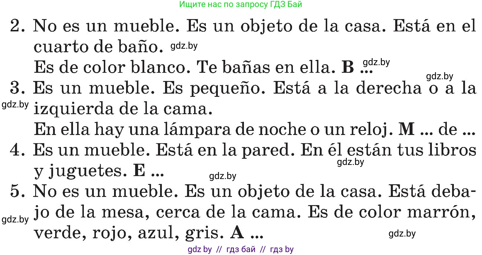 Испанский язык, 4 класс Учебник, авторы: Гриневич Елена Карловна, Бахар Лариса Николаевна, издательство Вышэйшая школа, Минск, 2019, красного цвета, Часть 1, страница 89, номер 39, Условие (продолжение 2)