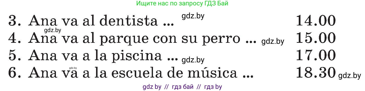 Испанский язык, 4 класс Учебник, авторы: Гриневич Елена Карловна, Бахар Лариса Николаевна, издательство Вышэйшая школа, Минск, 2019, красного цвета, Часть 1, страница 129, номер 6, Условие (продолжение 2)