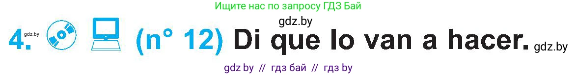 Испанский язык, 4 класс Учебник, авторы: Гриневич Елена Карловна, Бахар Лариса Николаевна, издательство Вышэйшая школа, Минск, 2019, красного цвета, Часть 2, страница 53, номер 4, Условие