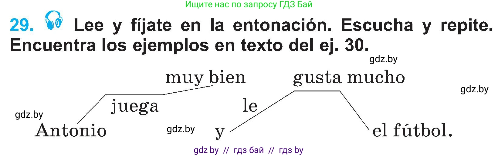Испанский язык, 4 класс Учебник, авторы: Гриневич Елена Карловна, Бахар Лариса Николаевна, издательство Вышэйшая школа, Минск, 2019, красного цвета, Часть 2, страница 112, номер 29, Условие