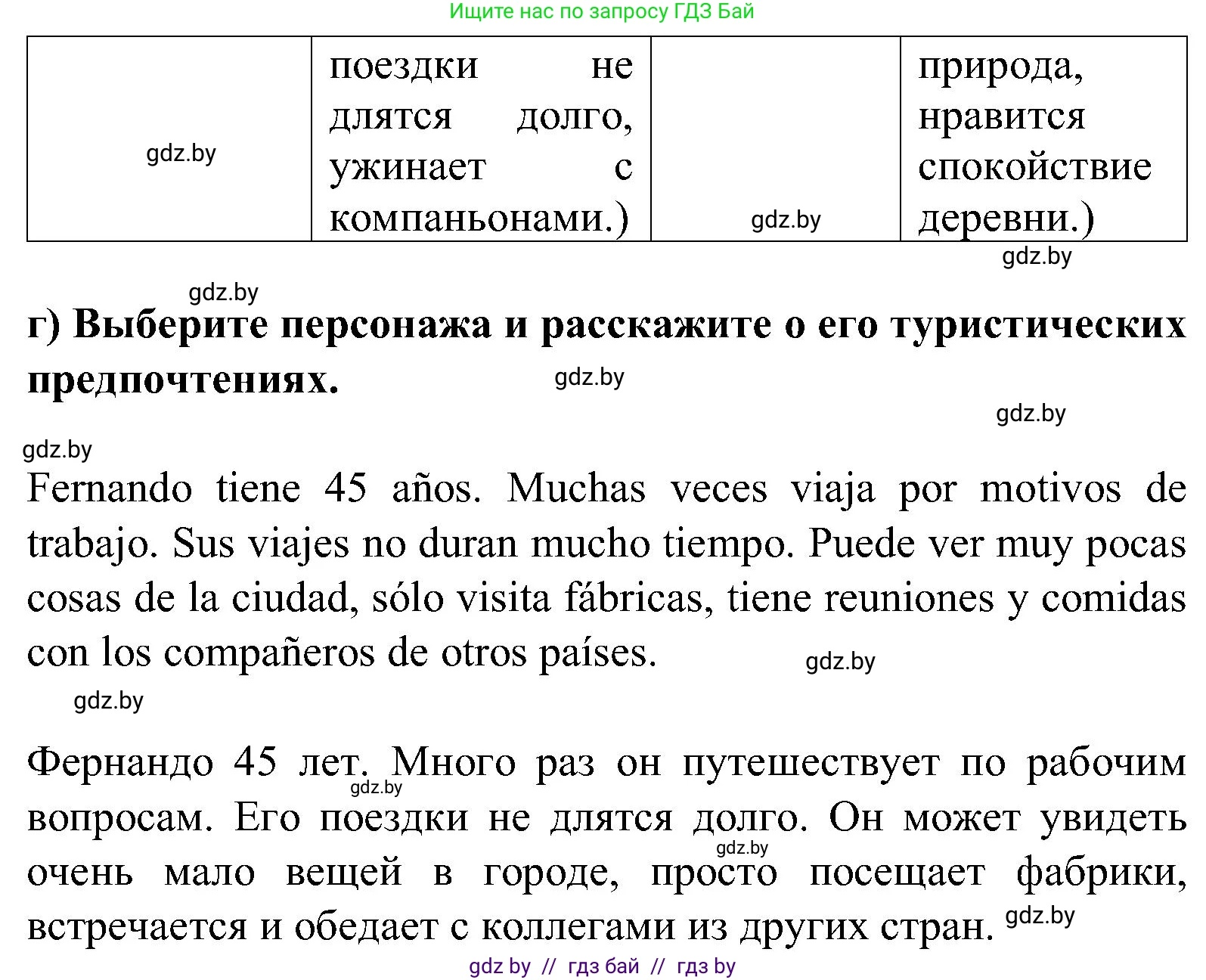 Испанский язык, 5 класс Учебник, авторы: Цыбулева Татьяна Эдуардовна, Пушкина Ольга Александровна, издательство Вышэйшая школа, Минск, 2017, оранжевого цвета, страница 57, номер 3, Решение (продолжение 3)