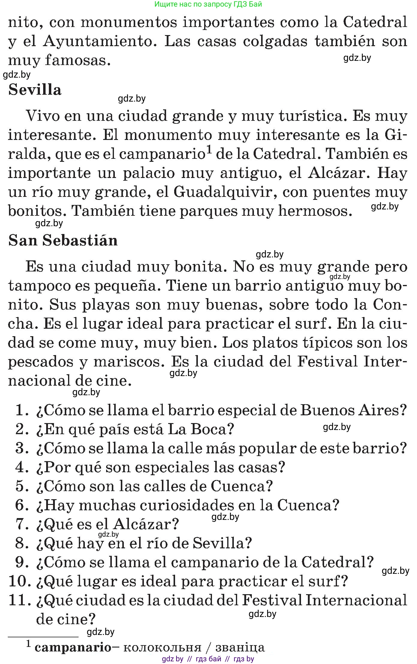 Испанский язык, 5 класс Учебник, автор: Гриневич Елена Карловна, издательство Вышэйшая школа, Минск, 2015, оранжевого цвета, Часть 2, страница 90, номер 29, Условие (продолжение 2)