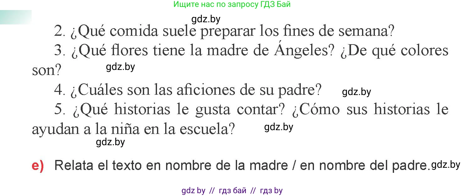 Испанский язык, 6 класс Учебник, авторы: Цыбулева Татьяна Эдуардовна, Пушкина Ольга Александровна, издательство Издательский центр БГУ, Минск, 2018, Часть 1, страница 77, номер 8, Условие (продолжение 2)