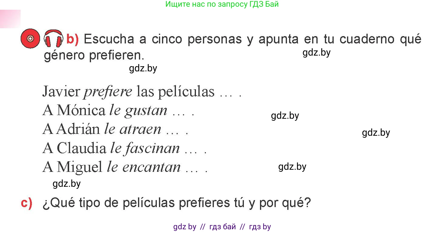Испанский язык, 6 класс Учебник, авторы: Цыбулева Татьяна Эдуардовна, Пушкина Ольга Александровна, издательство Издательский центр БГУ, Минск, 2018, Часть 1, страница 85, номер 4, Условие (продолжение 2)