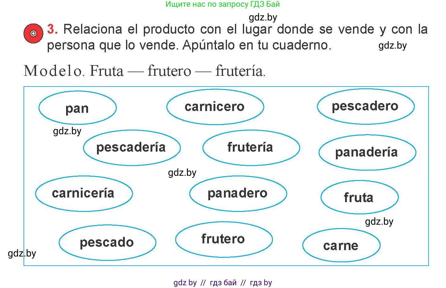 Испанский язык, 6 класс Учебник, авторы: Цыбулева Татьяна Эдуардовна, Пушкина Ольга Александровна, издательство Издательский центр БГУ, Минск, 2018, Часть 2, страница 5, номер 3, Условие