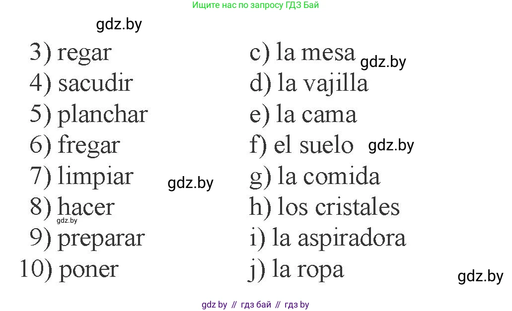 Испанский язык, 6 класс Учебник, авторы: Цыбулева Татьяна Эдуардовна, Пушкина Ольга Александровна, издательство Издательский центр БГУ, Минск, 2018, Часть 2, страница 66, номер 6, Условие (продолжение 2)