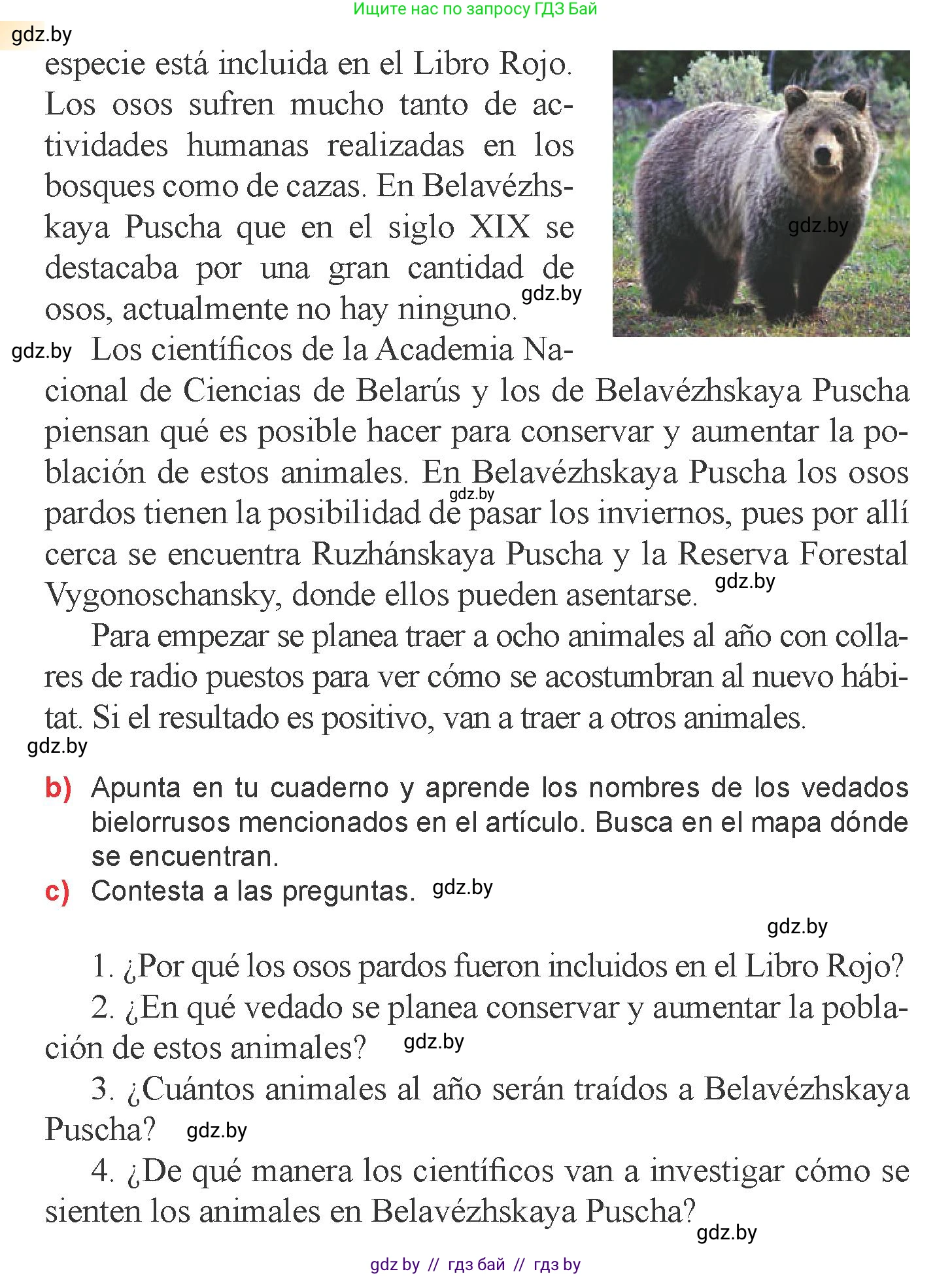 Испанский язык, 6 класс Учебник, авторы: Цыбулева Татьяна Эдуардовна, Пушкина Ольга Александровна, издательство Издательский центр БГУ, Минск, 2018, Часть 2, страница 127, номер 5, Условие (продолжение 2)