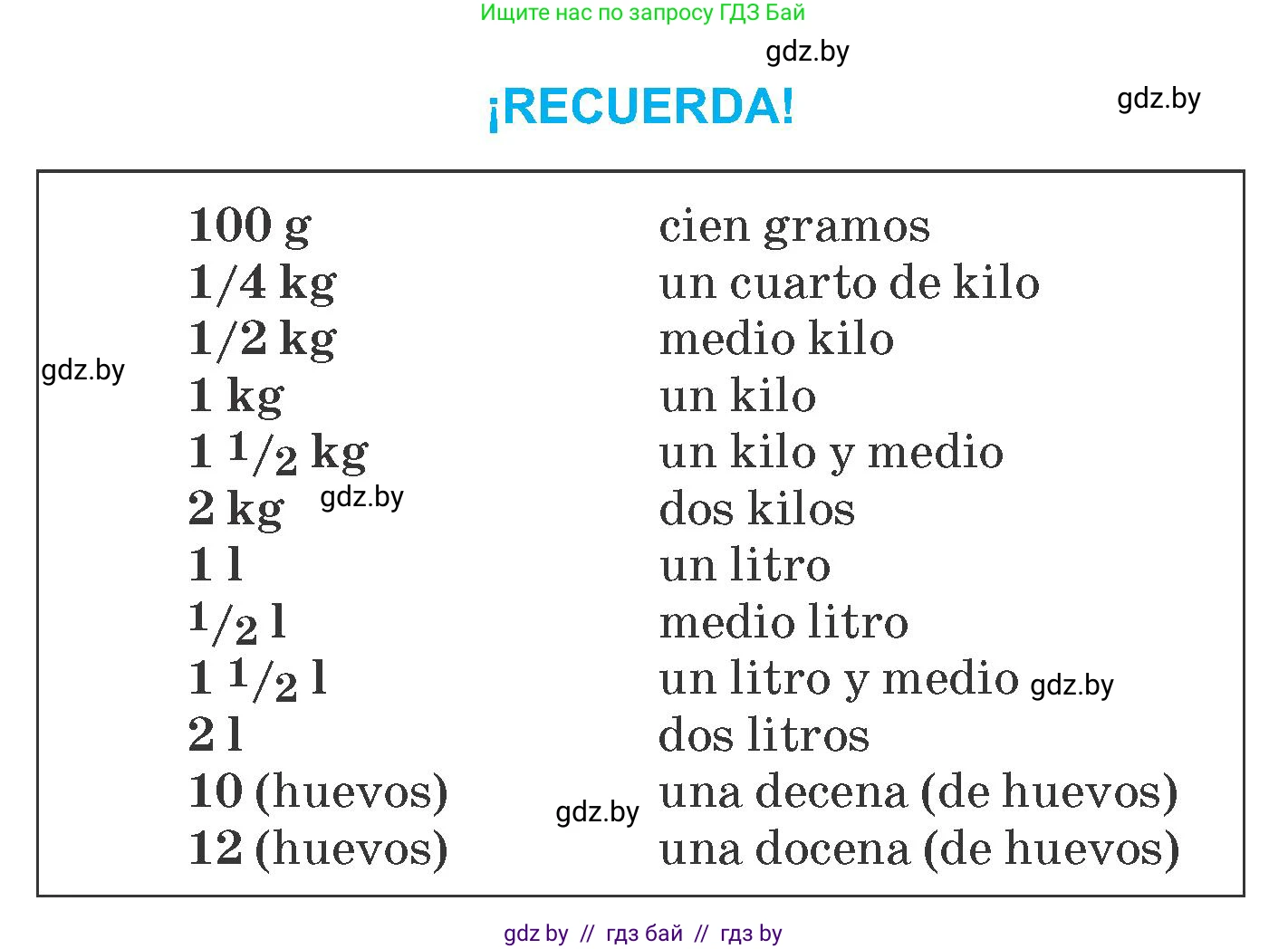 Испанский язык, 6 класс Учебник, автор: Гриневич Елена Карловна, издательство Вышэйшая школа, Минск, 2016, зелёного цвета, страница 91, номер 24, Условие (продолжение 2)