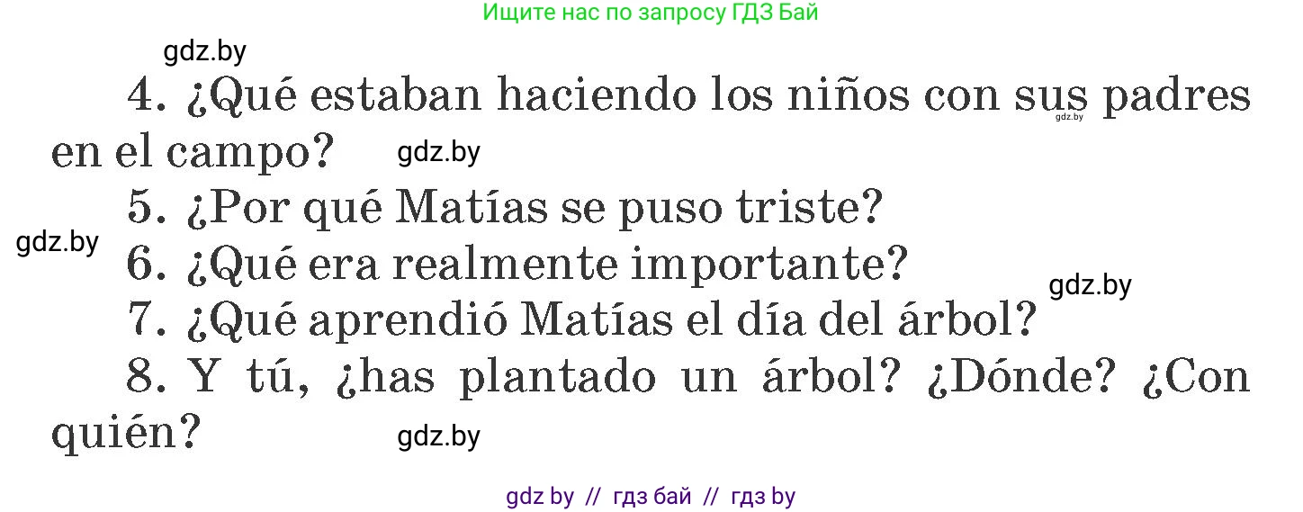 Испанский язык, 6 класс Учебник, автор: Гриневич Елена Карловна, издательство Вышэйшая школа, Минск, 2016, зелёного цвета, страница 268, номер 25, Условие (продолжение 3)