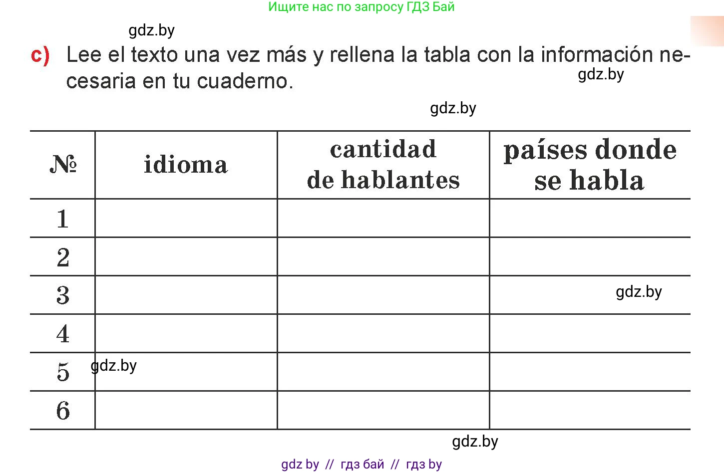 Испанский язык, 7 класс Учебник, авторы: Цыбулева Татьяна Эдуардовна, Пушкина Ольга Александровна, Карпиевич Галина Константиновна, издательство Издательский центр БГУ, Минск, 2019, бирюзового цвета, Часть 1, страница 17, номер 3, Условие (продолжение 3)
