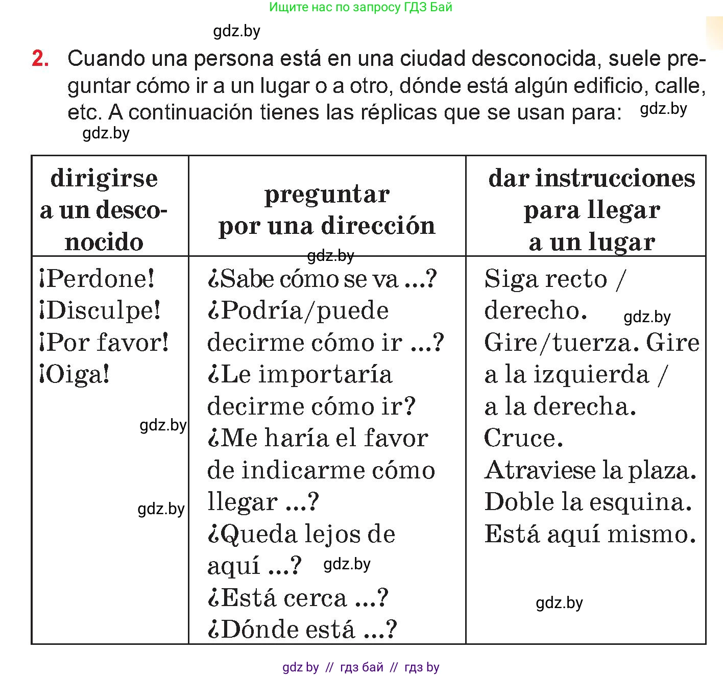 Испанский язык, 7 класс Учебник, авторы: Цыбулева Татьяна Эдуардовна, Пушкина Ольга Александровна, Карпиевич Галина Константиновна, издательство Издательский центр БГУ, Минск, 2019, бирюзового цвета, Часть 2, страница 111, номер 2, Условие