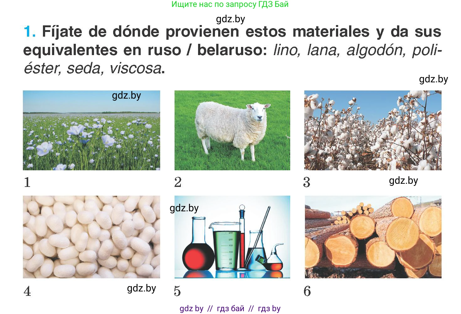 Испанский язык, 7 класс Учебник, автор: Гриневич Елена Карловна, издательство Вышэйшая школа, Минск, 2017, оранжевого цвета, страница 207, номер 1, Условие