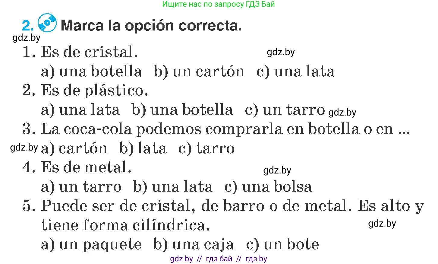 Испанский язык, 7 класс Учебник, автор: Гриневич Елена Карловна, издательство Вышэйшая школа, Минск, 2017, оранжевого цвета, страница 240, номер 2, Условие