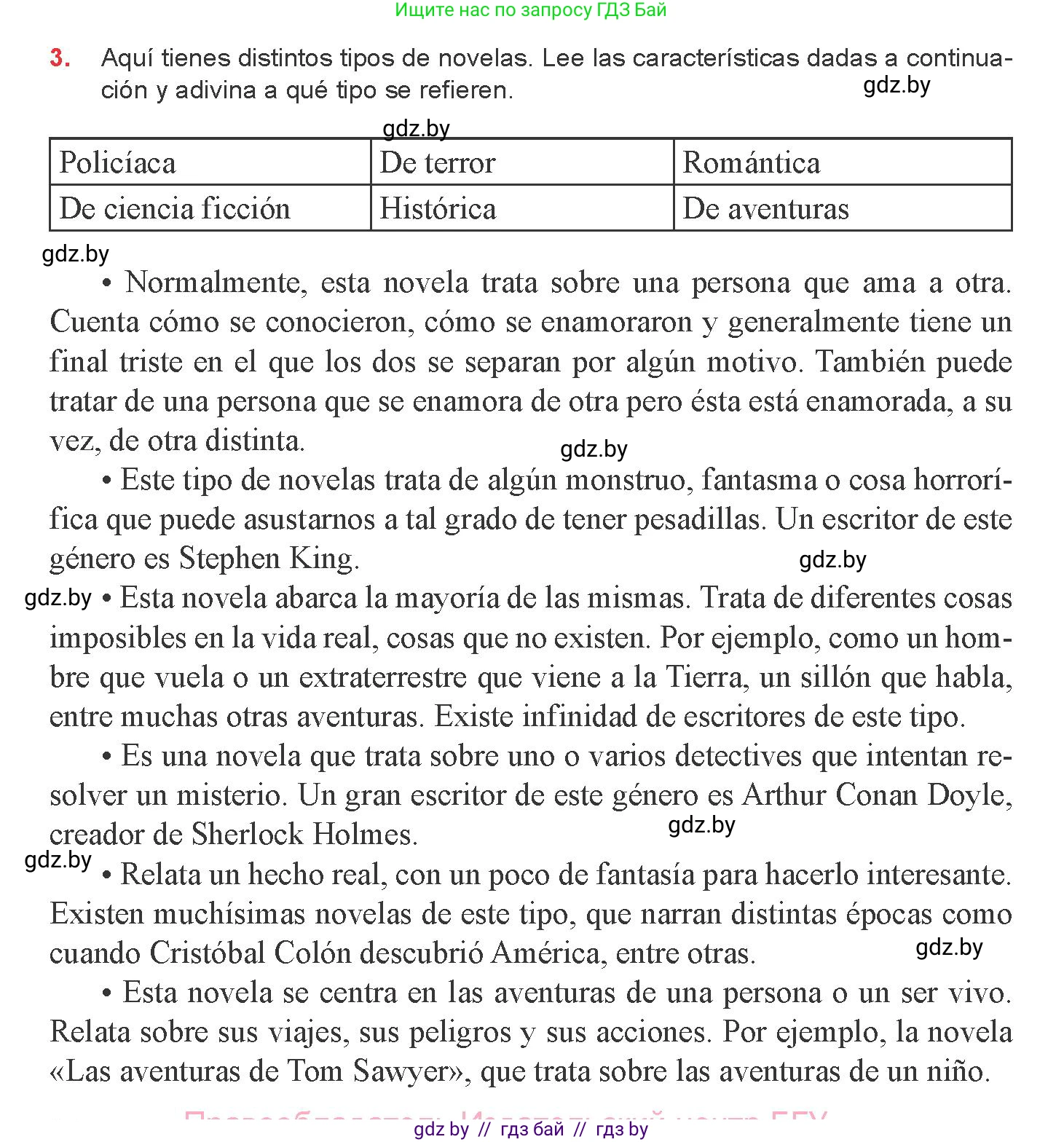 Испанский язык, 8 класс Учебник, авторы: Цыбулева Татьяна Эдуардовна, Пушкина Ольга Александровна, издательство Издательский центр БГУ, Минск, 2016, оранжевого цвета, страница 86, номер 3, Условие