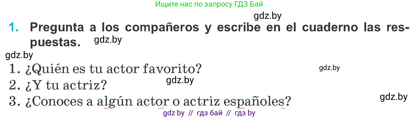 Испанский язык, 8 класс Учебник, автор: Гриневич Елена Карловна, издательство Вышэйшая школа, Минск, 2011, оранжевого цвета, страница 153, номер 1, Условие
