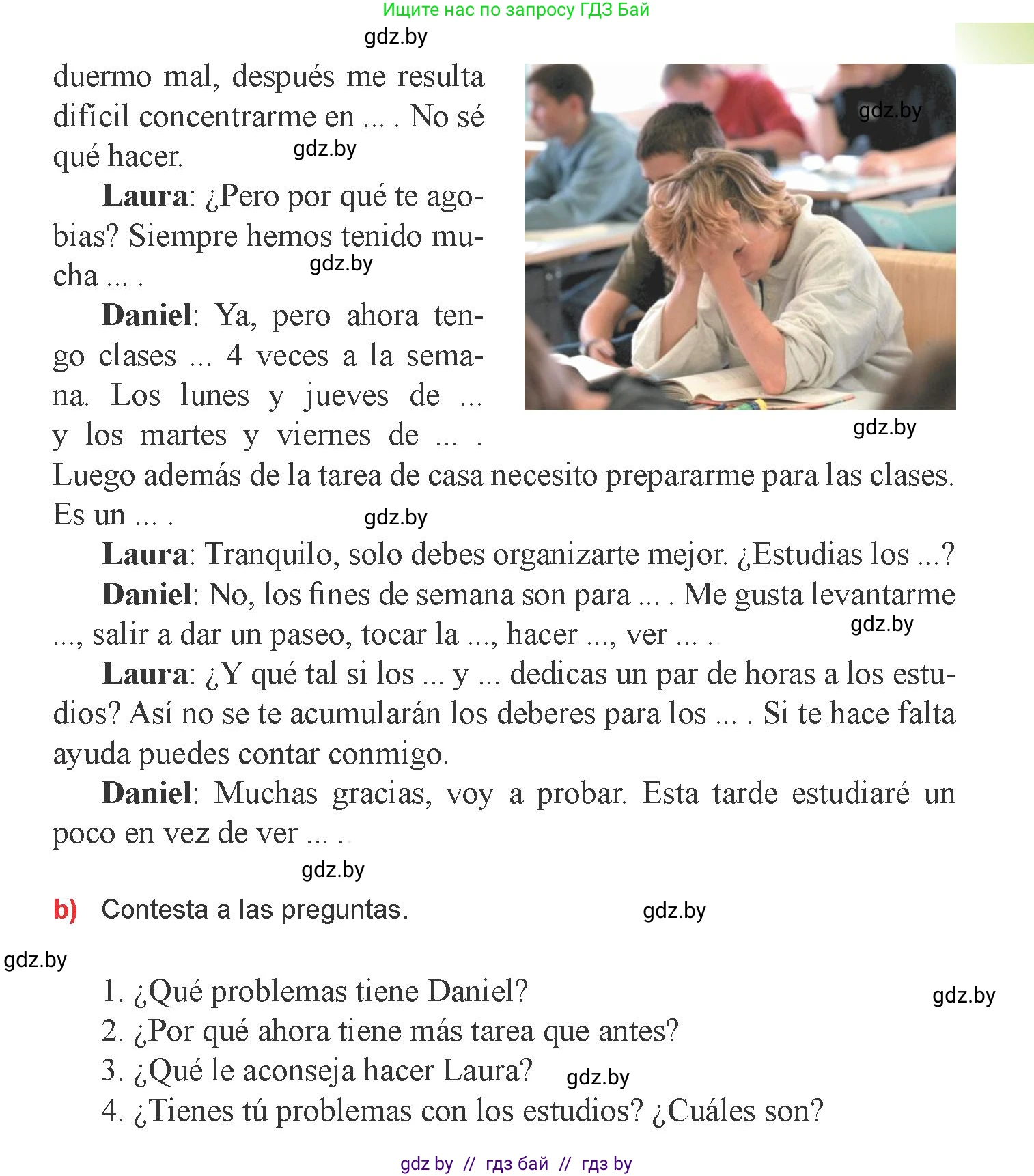 Испанский язык, 9 класс Учебник, авторы: Цыбулева Татьяна Эдуардовна, Пушкина Ольга Александровна, издательство Издательский центр БГУ, Минск, 2017, страница 4, номер 2, Условие (продолжение 2)